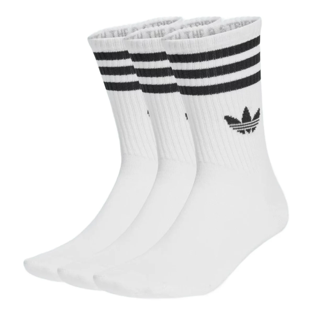 Ponožky ADIDAS ORIGINALS 3 PACK-CREW S 3P-WHITE WHITE WHITE · záber 2