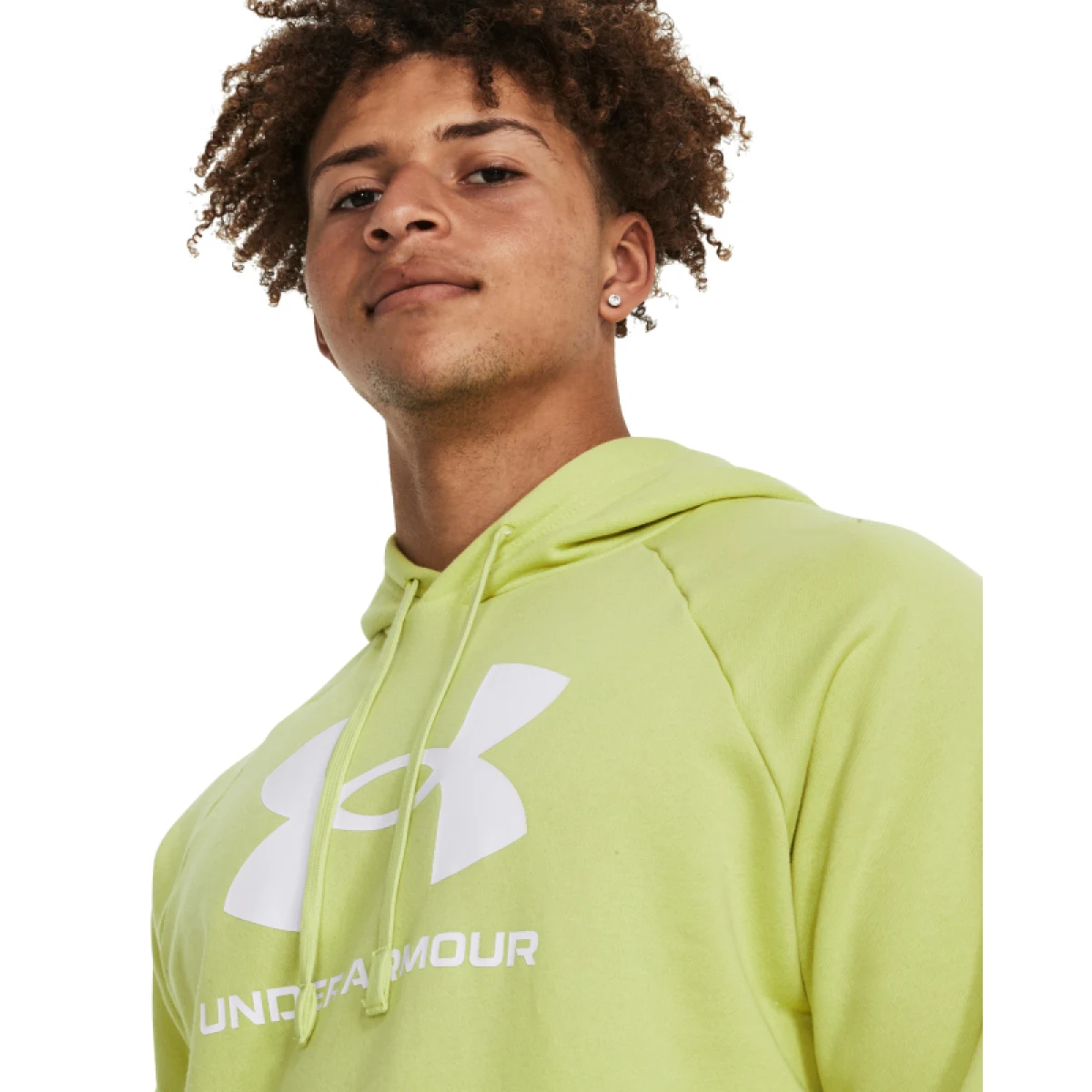 Pánská zateplená mikina s kapucí UNDER ARMOUR UA Rival Fleece Logo HD-YLW · záber 2