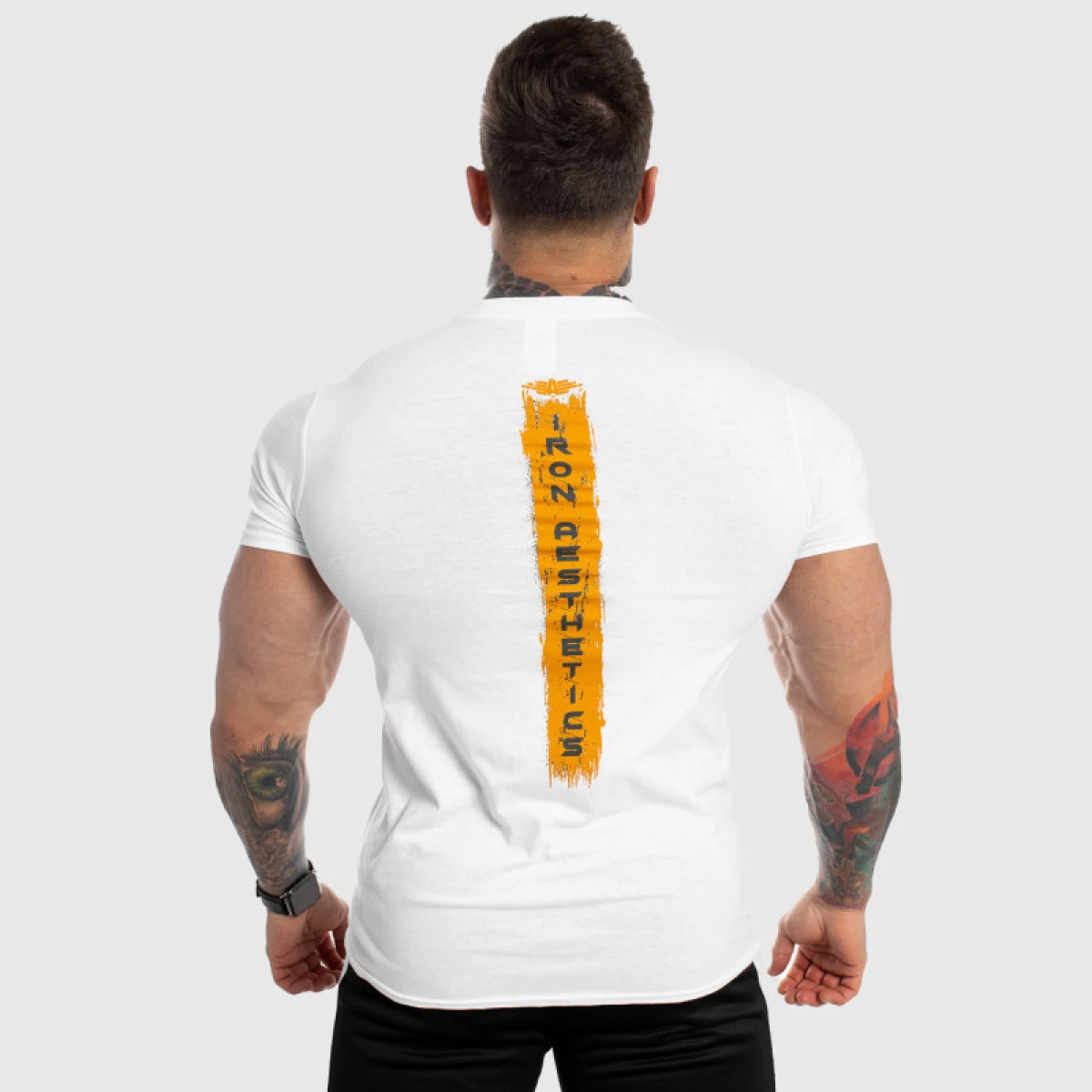 Pánske fitness tričko Iron Aesthetics Force, biele · záber 2