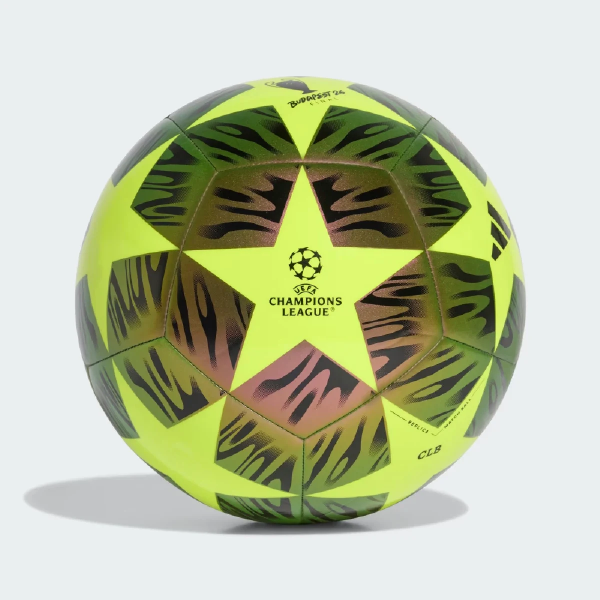 Futbalová lopta ADIDAS UCL CLB F BLACK SYELLO · záber 2