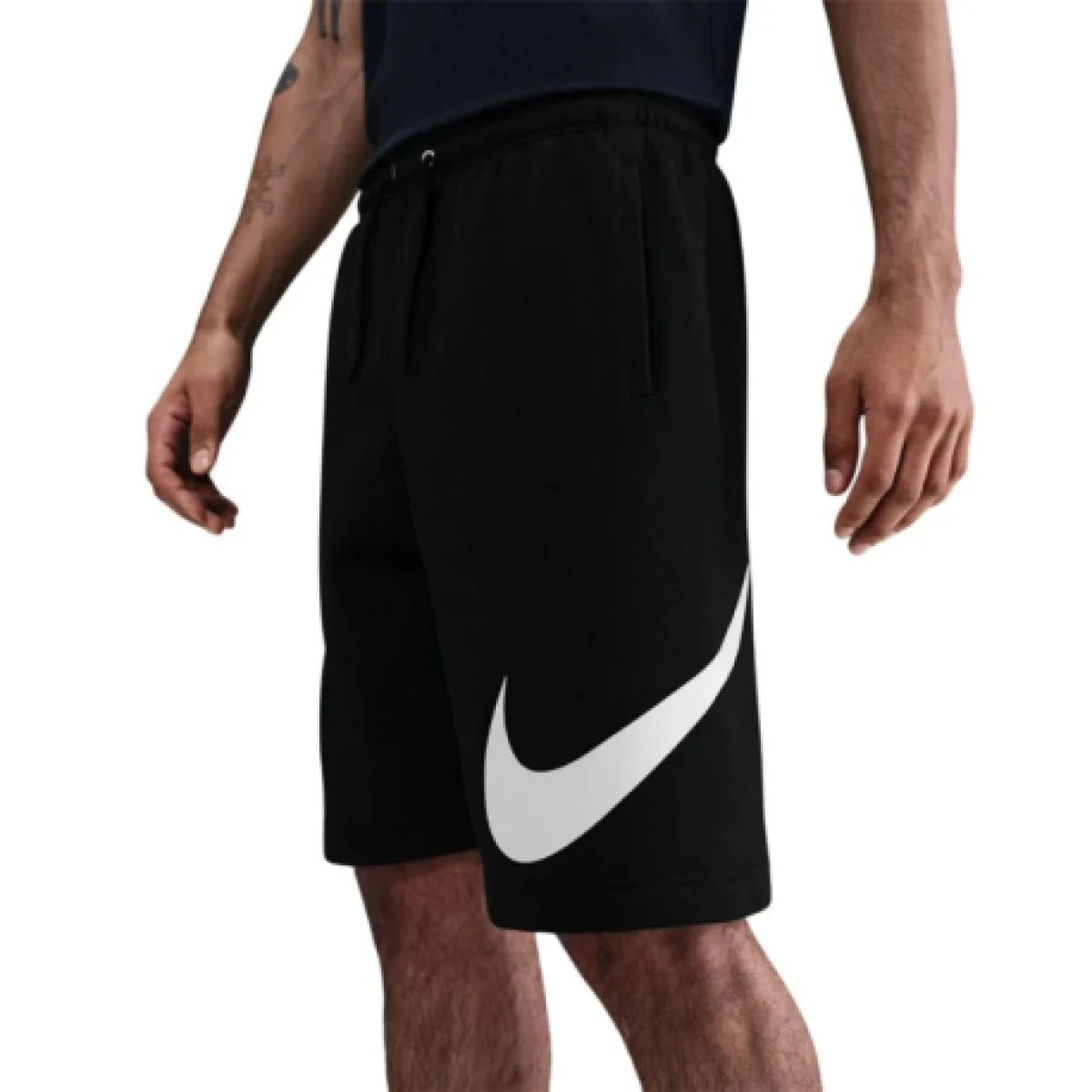 Pánske teplákové kraťasy NIKE M NK CLUB BB SHORT GX BLACK BLACK WHITE · záber 1