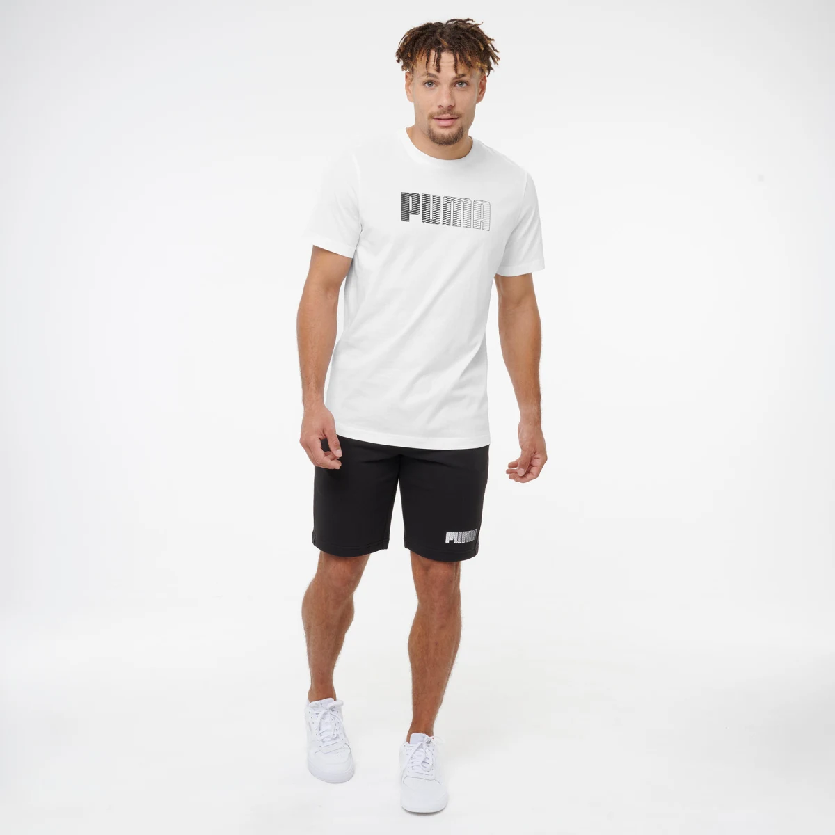 PUMA PUMA pánske fitness tričko s krátkym rukávom biele L · záber 2
