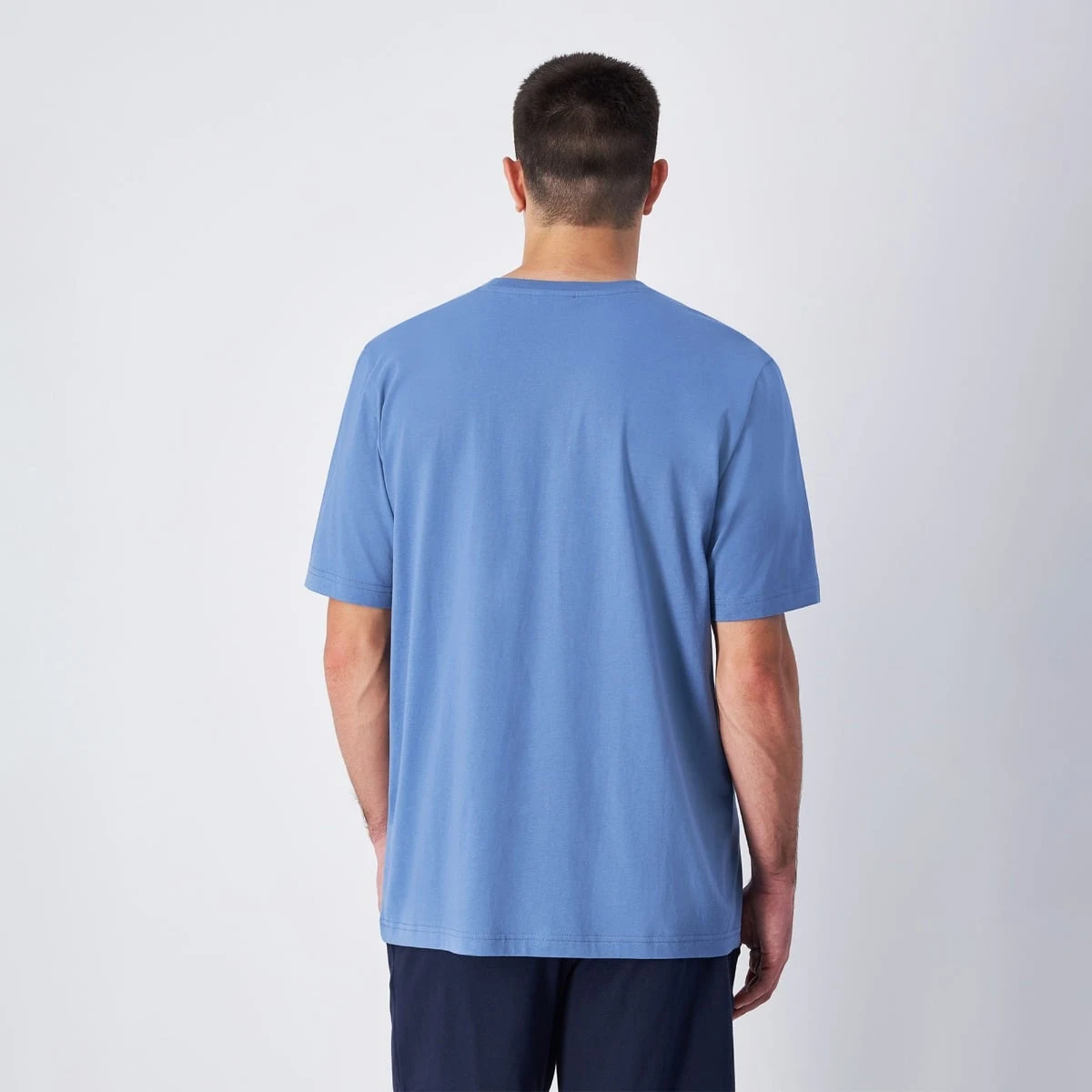 Champion Tričko Big Logo Jersey Blue - Velikost: S | Barva: Modrá | Hmotnost: 0,148 kg · záber 2