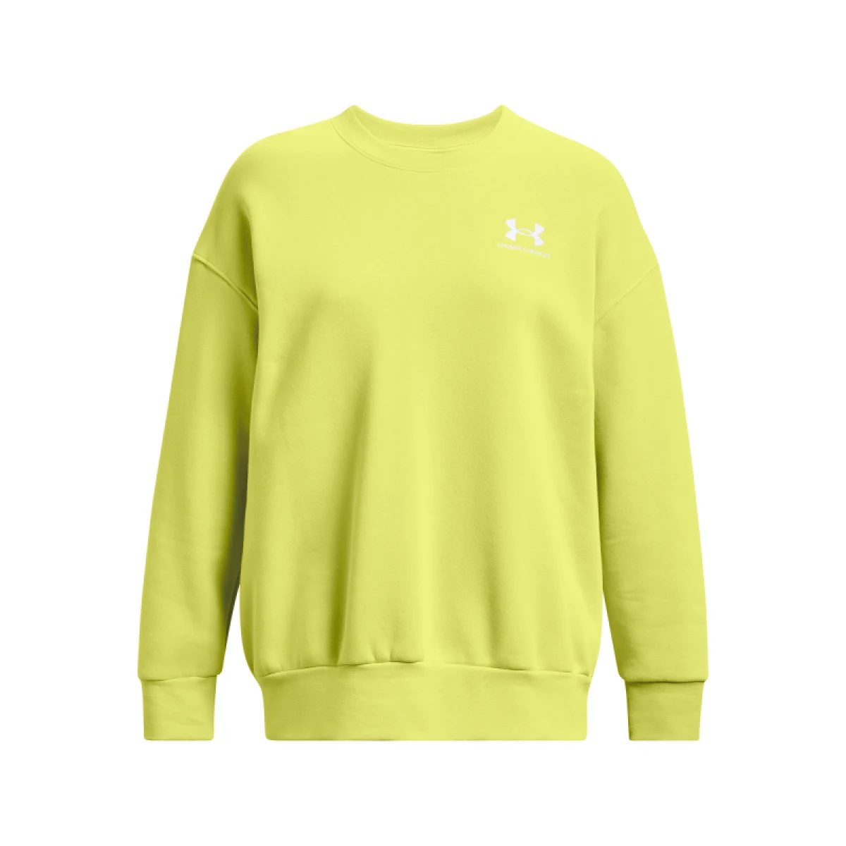 Dámská zateplená mikina UNDER ARMOUR Essential Fleece OS Crew-YLW · záber 5