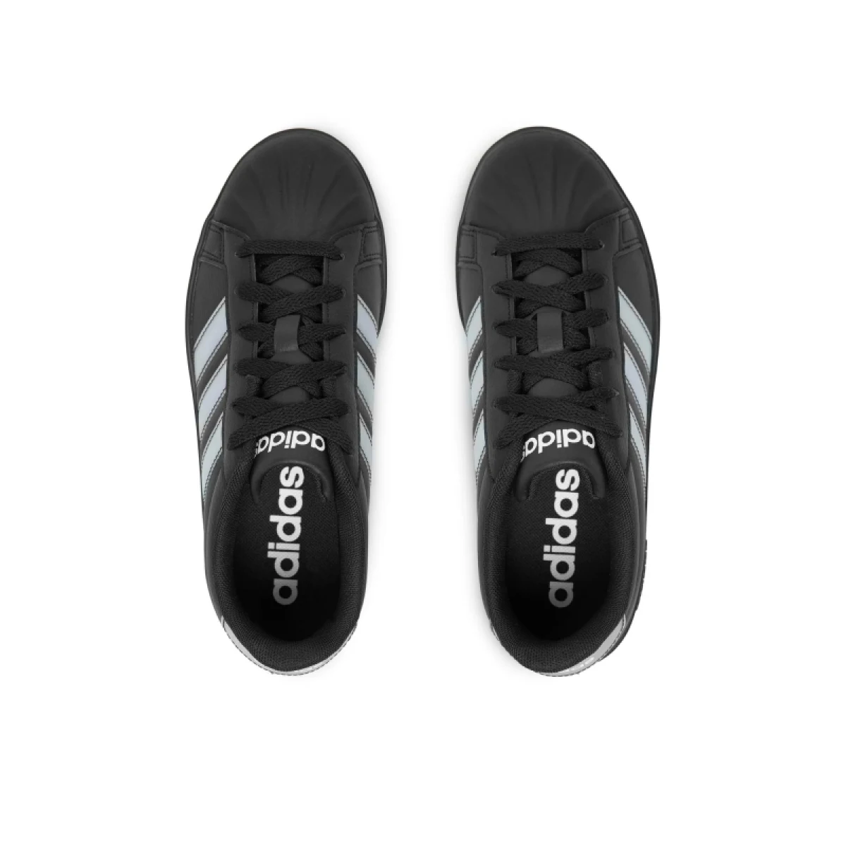 Dievčenská rekreačná obuv ADIDAS Streettalk Jr core black iridescent cloud white · záber 3
