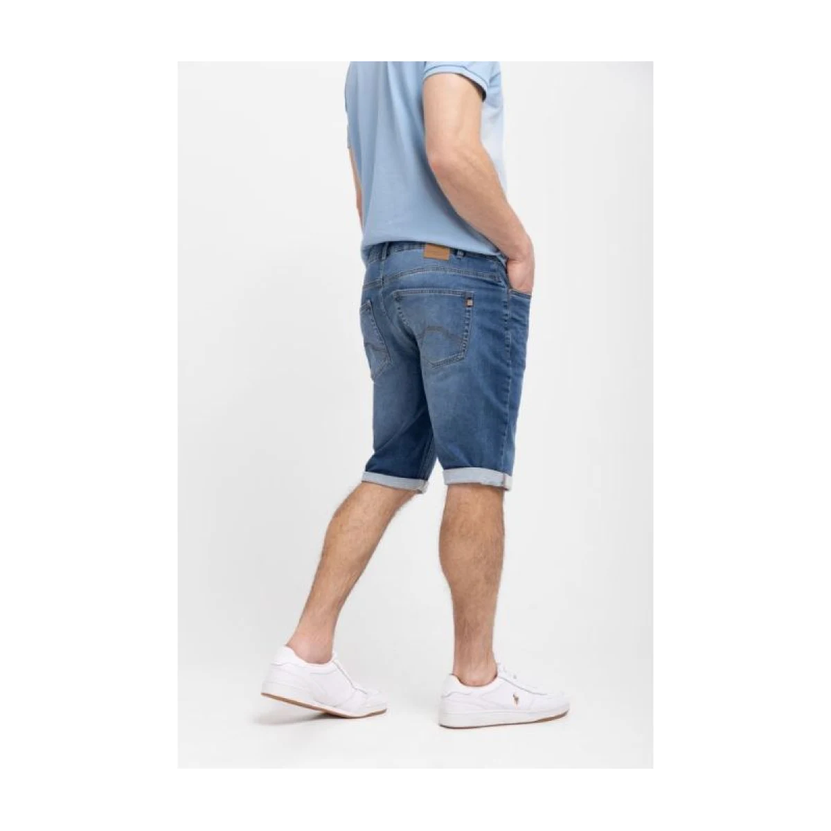 Pánské denimové kraťasy VOLCANO MEXT-600-NAVY · záber 2