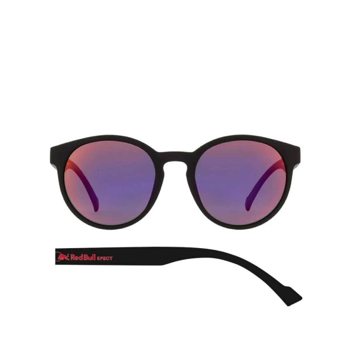 Slnečné okuliare RED BULL SPECT LACE-004P, matt black rubber, smoke with red mirror, CAT3, POL, 53-20-145 · záber 3