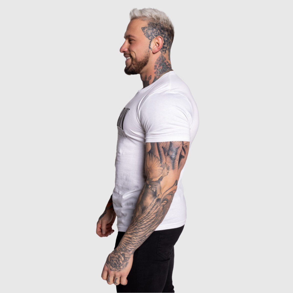Pánske športové tričko Iron Aesthetics Urban, biele · záber 3