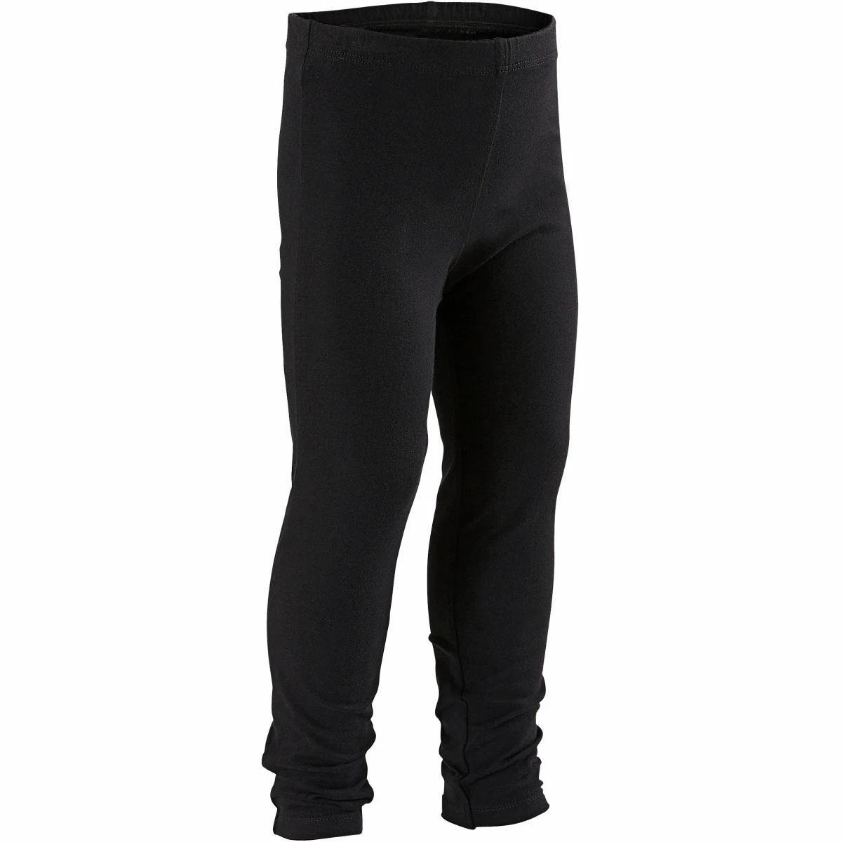 DOMYOS Legíny 100 na cvičenie pre najmenších čierne 4-5 r (103-112 cm) · záber 1