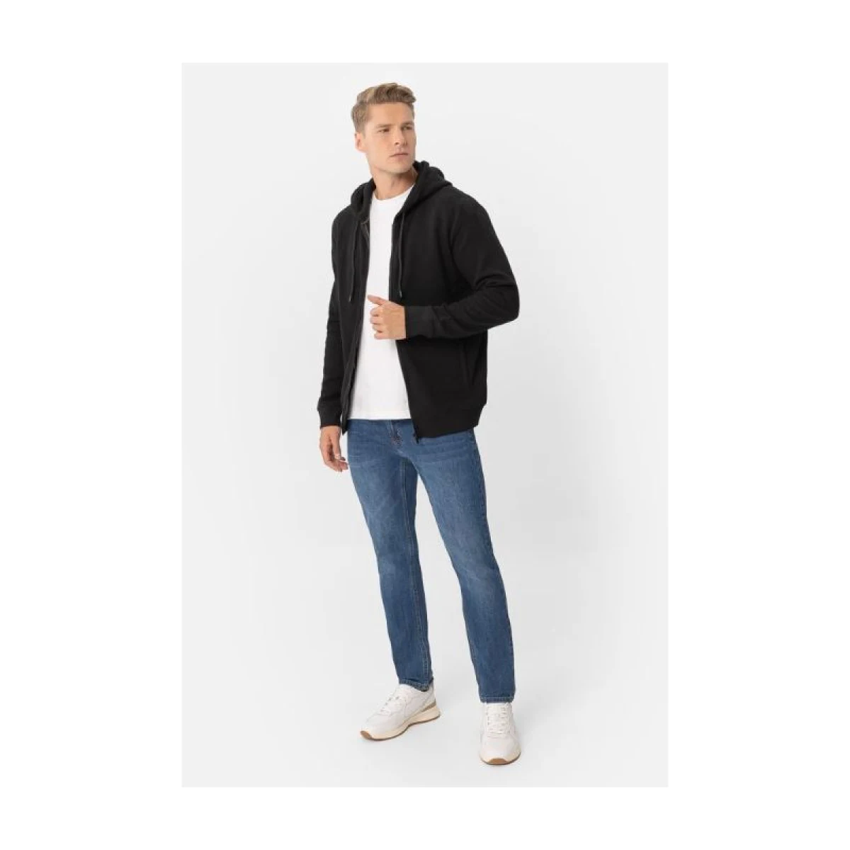 Pánska mikina so zipsom VOLCANO B-LERMO-700-BLACK · záber 4