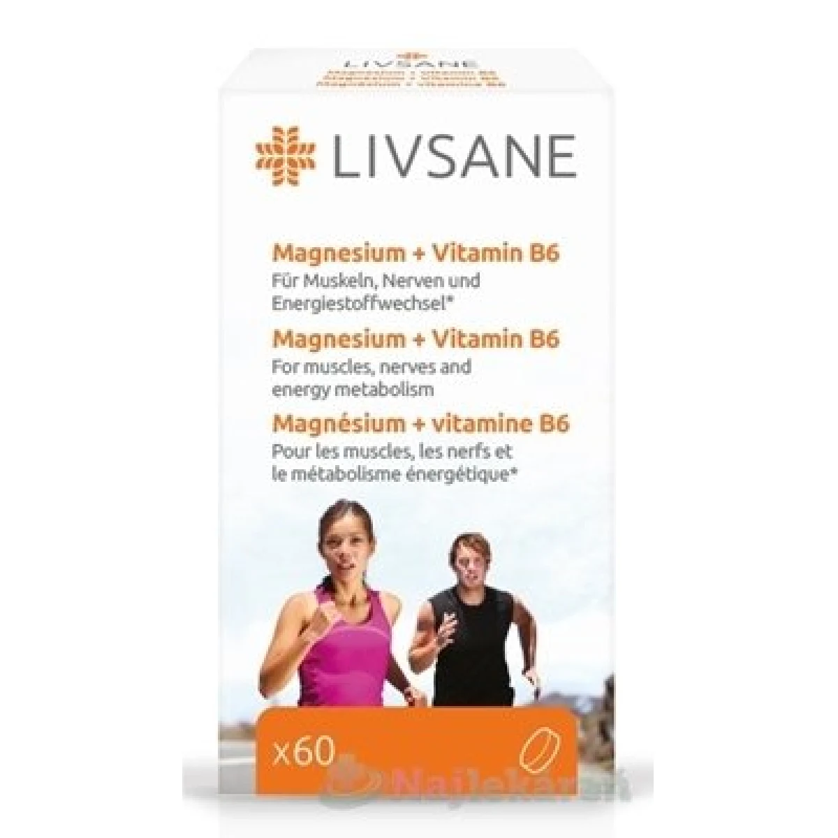 Livsane magnézium + vitamín B6 60 tabliet · záber 1