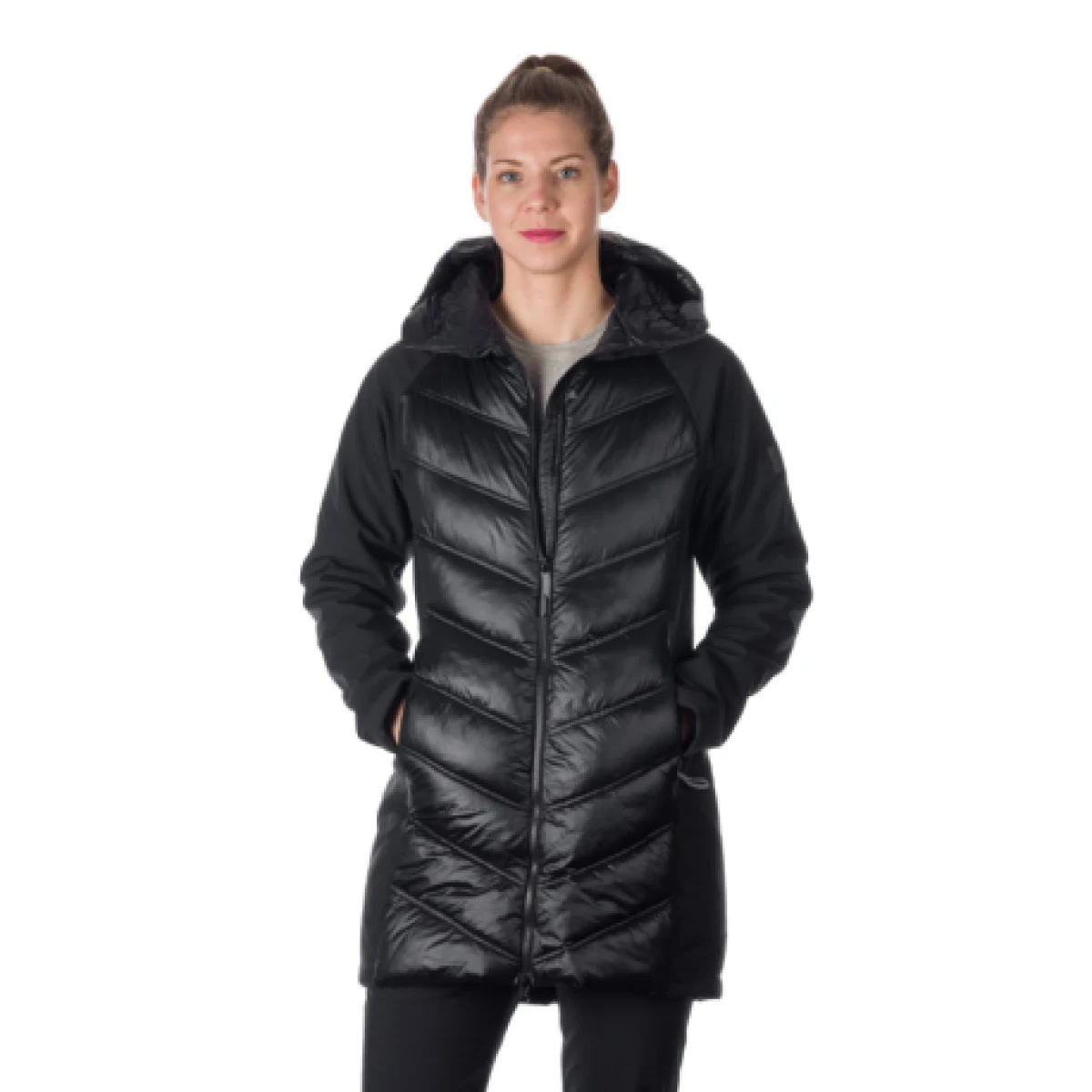 Dámská turistická softshellová bunda NORTHFINDER MARGIE-269-black · záber 1