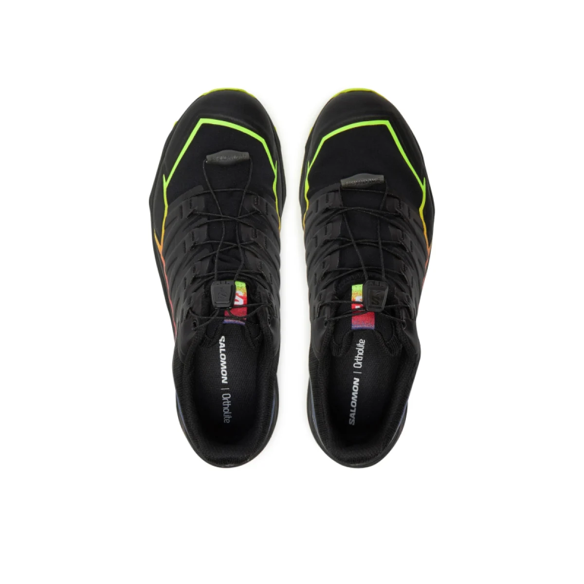 Pánská běžecká trailová obuv SALOMON ThunderCross GTX Blue Fire black surf the web safety yellow · záber 4