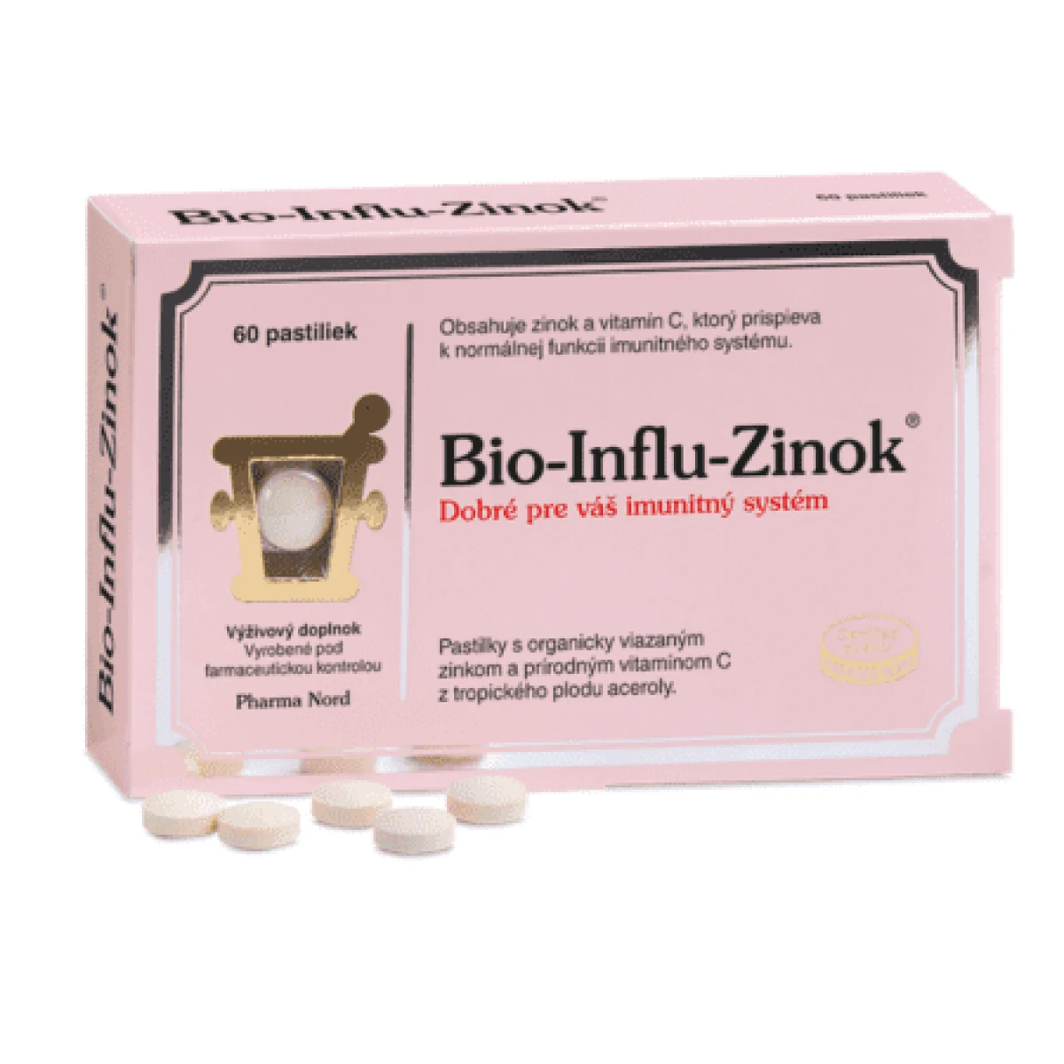 PHARMA NORD Bio influ zinok 60 tabliet · záber 1