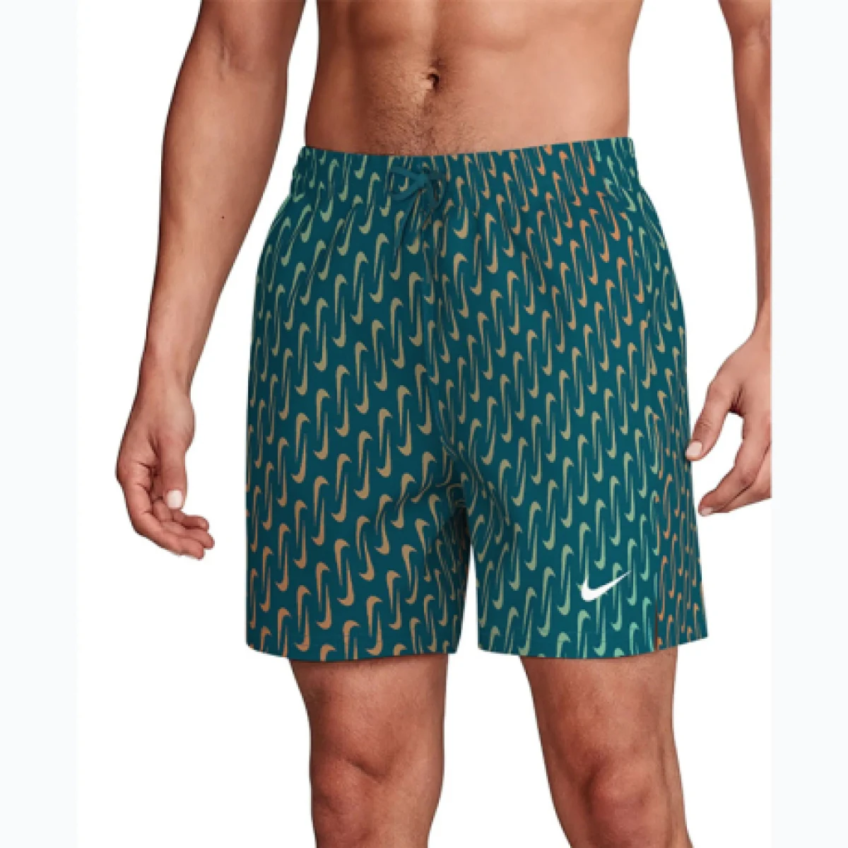 Férfi fürdőnadrág NIKE SWIM Breaker Swoosh 5 GREEN ABYSS · záber 1