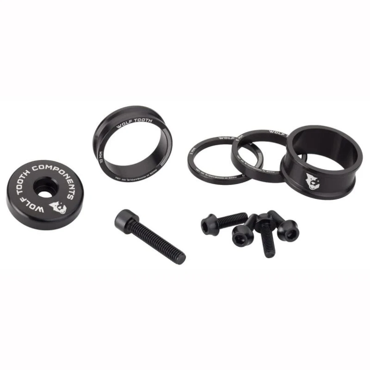 Wolf Tooth Sada Anodized - Barva: Čierna · záber 1