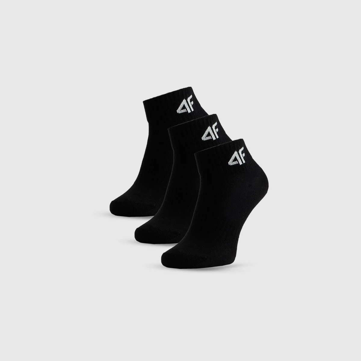 Krátké ponožky (3-pack) dívčí - černé · záber 1