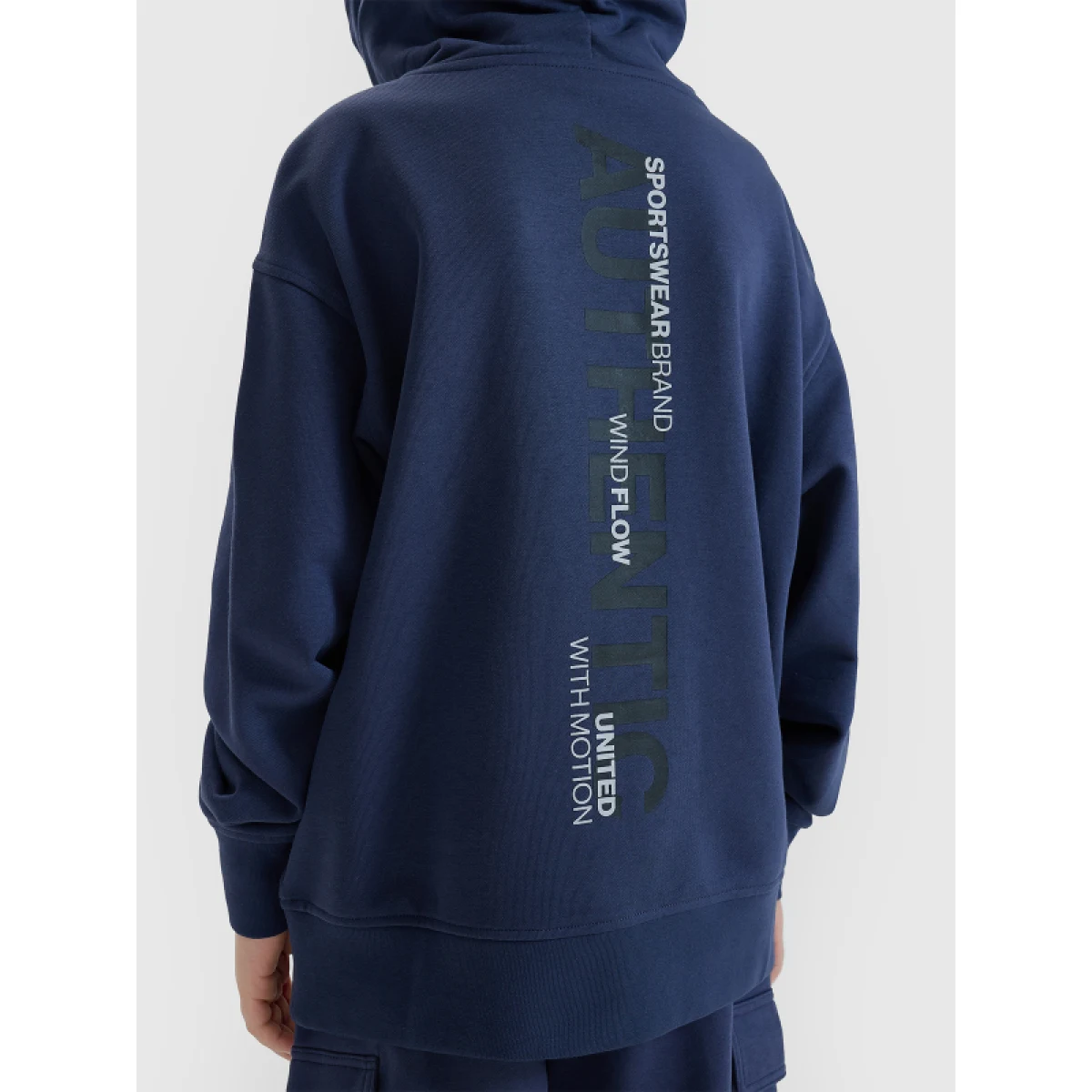 Chlapecká mikina s kapucí 4F JUNIOR SWEATSHIRT-JWSS25TSWSM1511-22S-GREY · záber 6