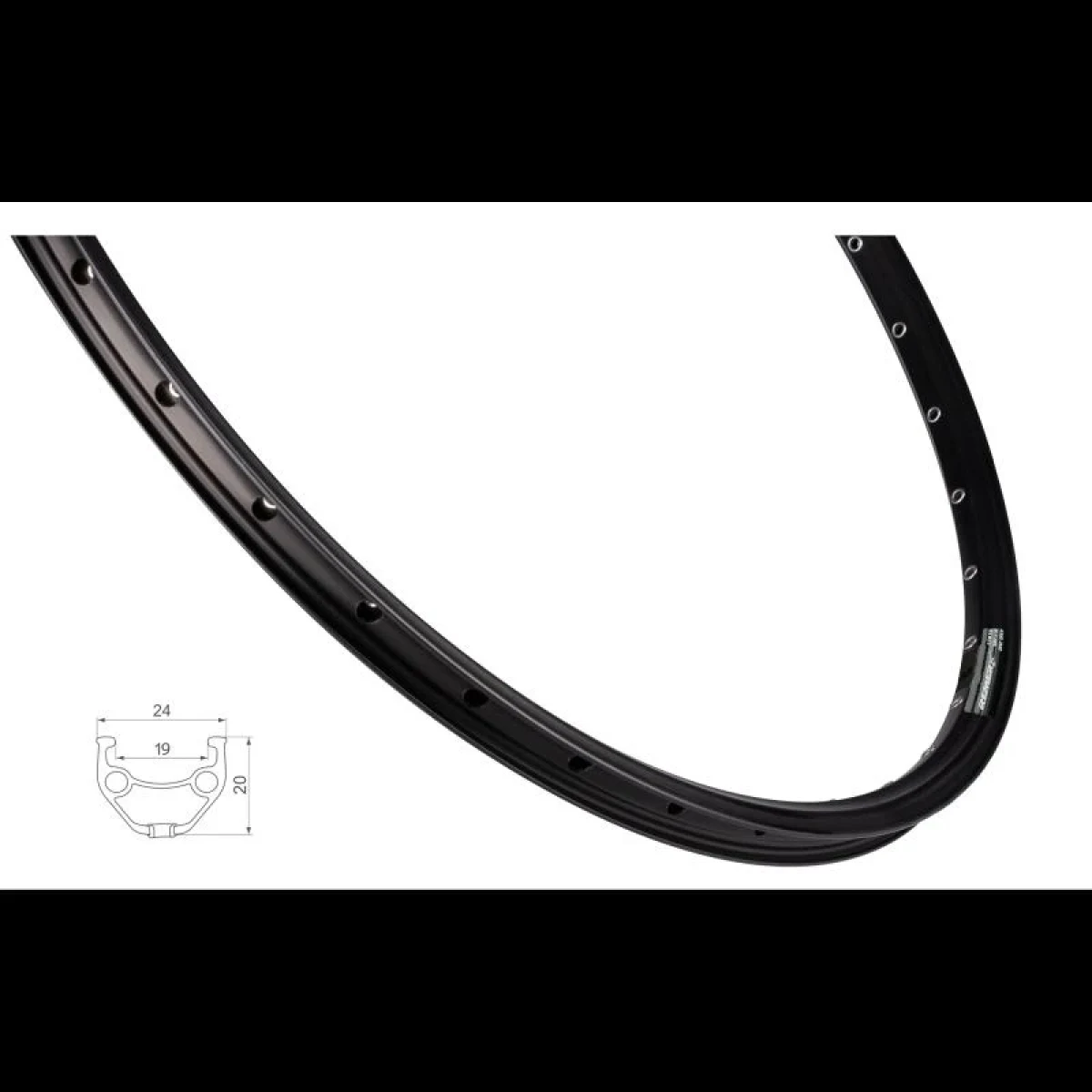 Force Ráfek XC BASIC DISC 584x19 36děr, černý · záber 1