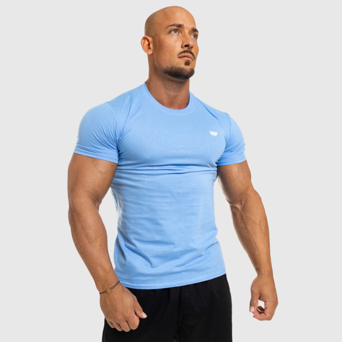 Pánske fitness tričko Iron Aesthetics Standard, modré · záber 3