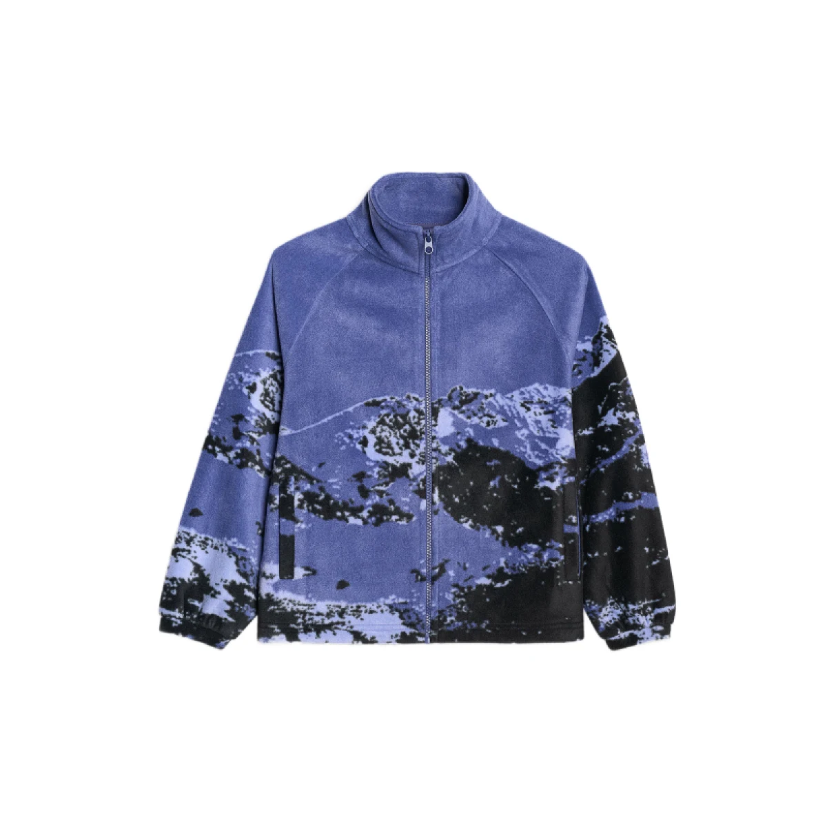 Chlapčenská flisová mikina so zipsom 4F JUNIOR FLEECE M349-4FJWAW25TFLEM349-91A-MULTICOLOUR 1 ALLOVER · záber 5
