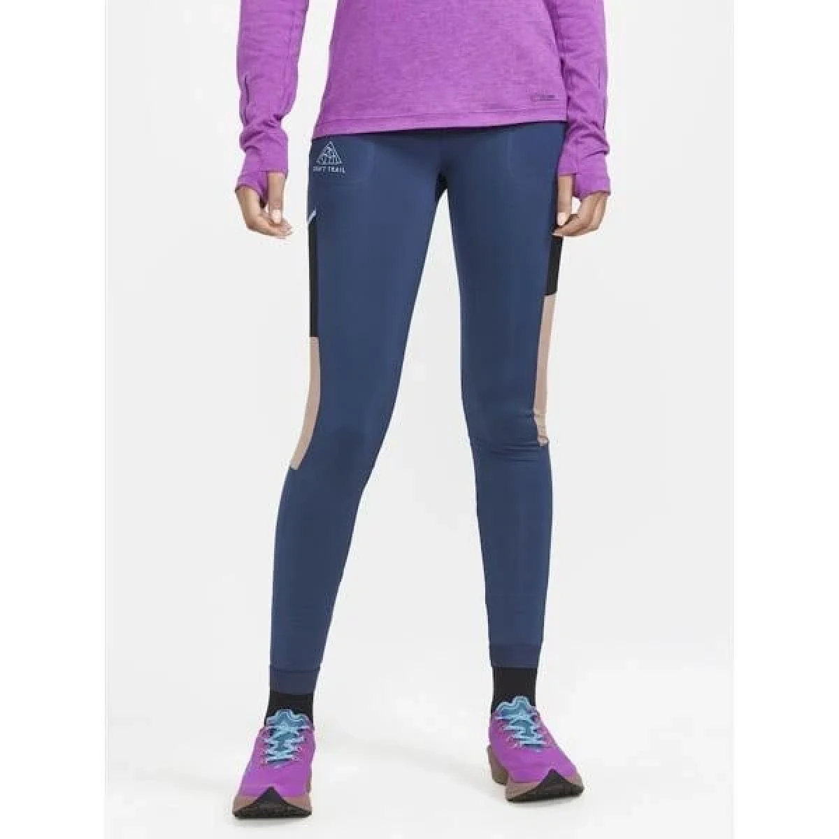 Craft PRO Trail Tights W - Velikost: XS | Barva: čierna · záber 2