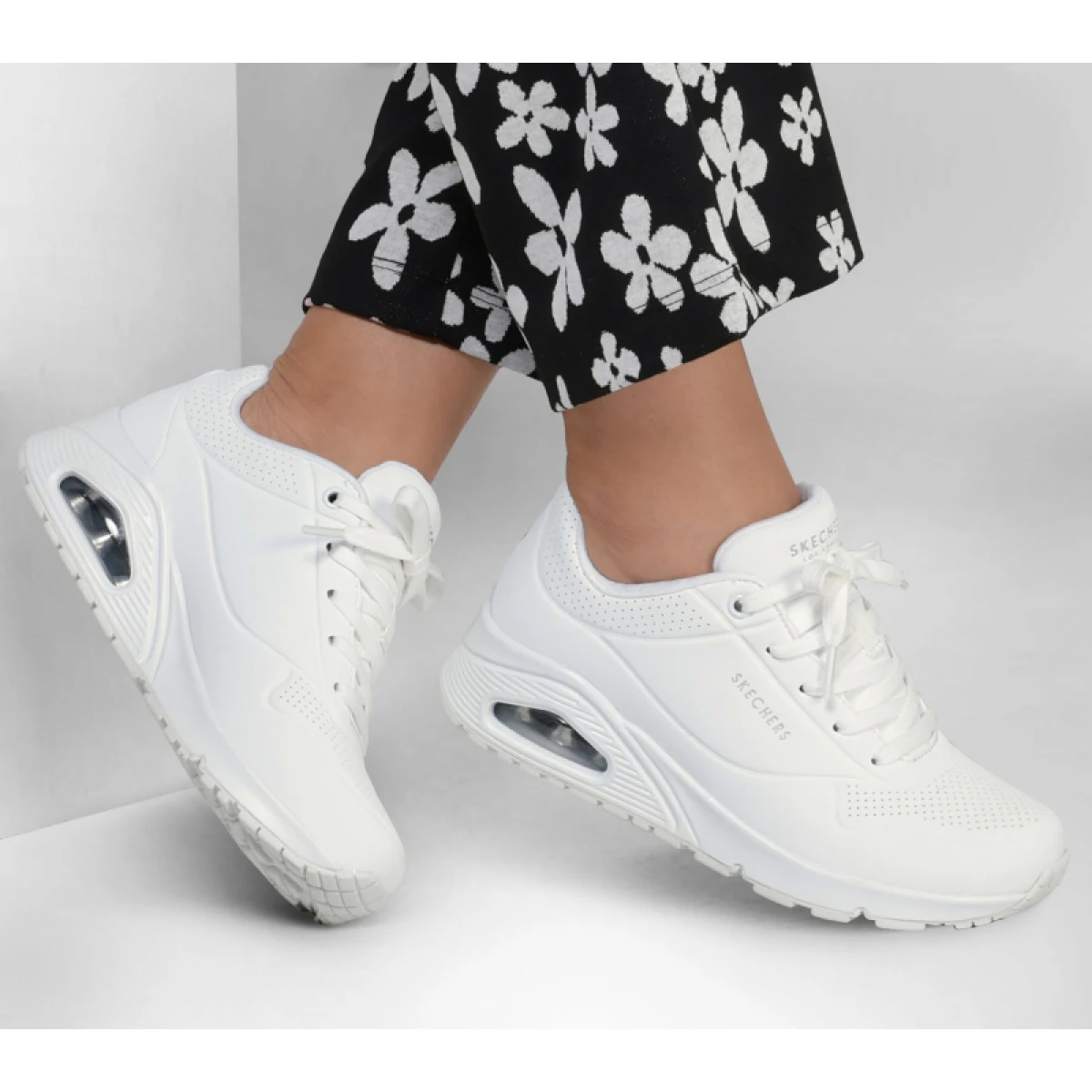 Dámská rekreační obuv SKECHERS Uno Stand On Air W white whte · záber 5