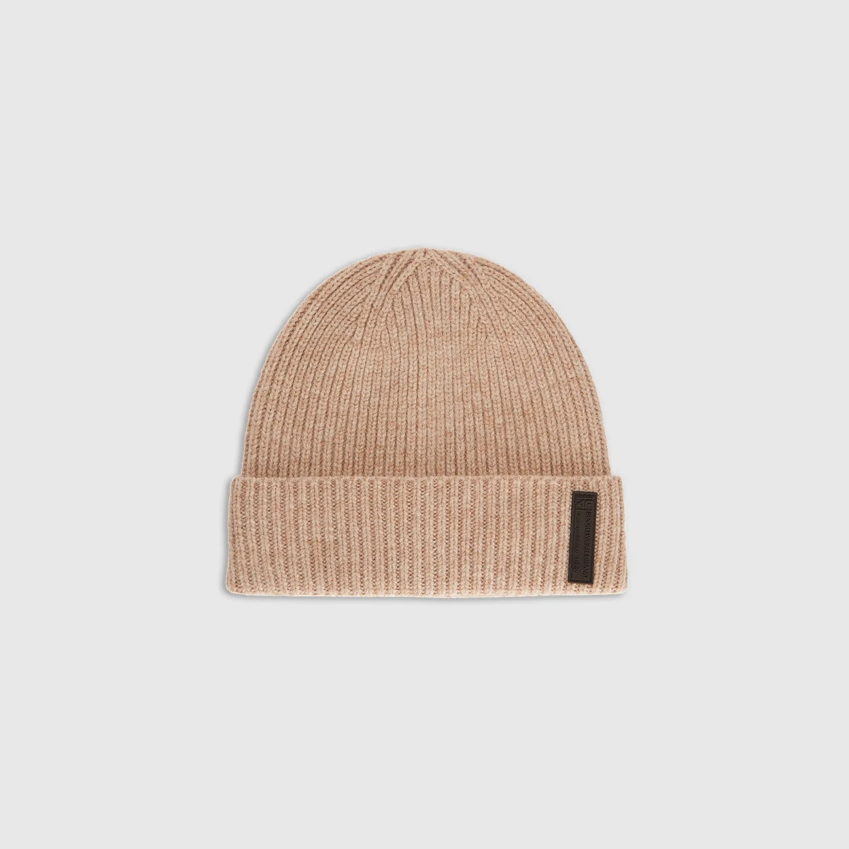 Vlněná čepice beanie pánská - béžová · záber 1