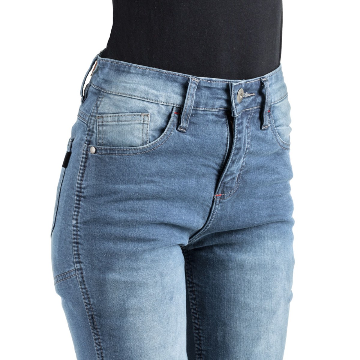 Dámske moto jeansy W-TEC Lustipa - Veľkosť: XS · záber 4