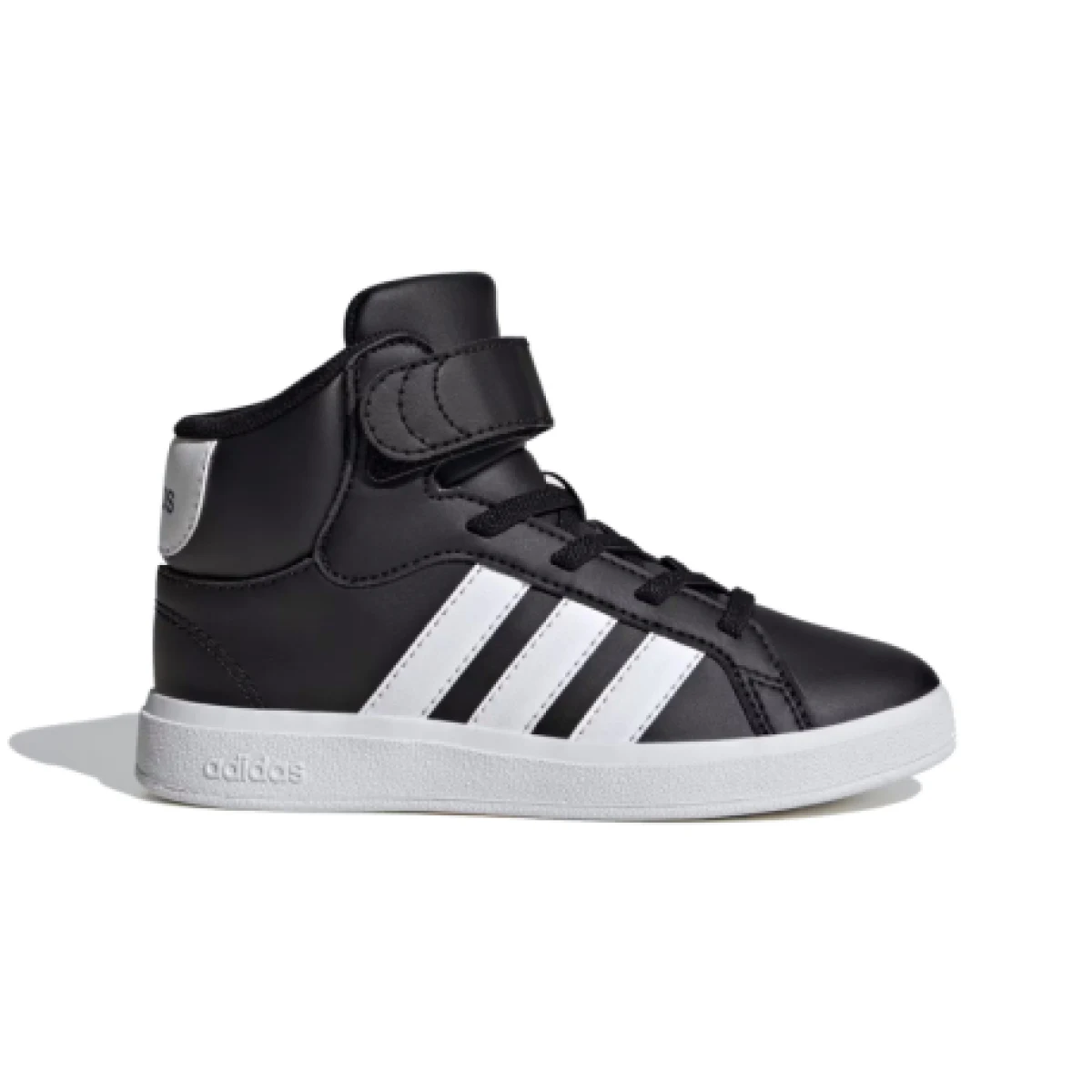 Juniorská rekreační obuv ADIDAS Grand Court Mid Jr core black cloud white core black · záber 1