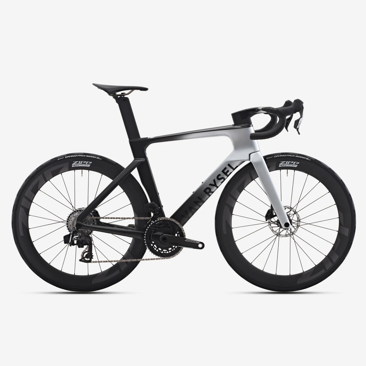 VAN RYSEL Cestný bicykel RCR-F PRO Force AXS E1 2x12 PWM sivý S · záber 1