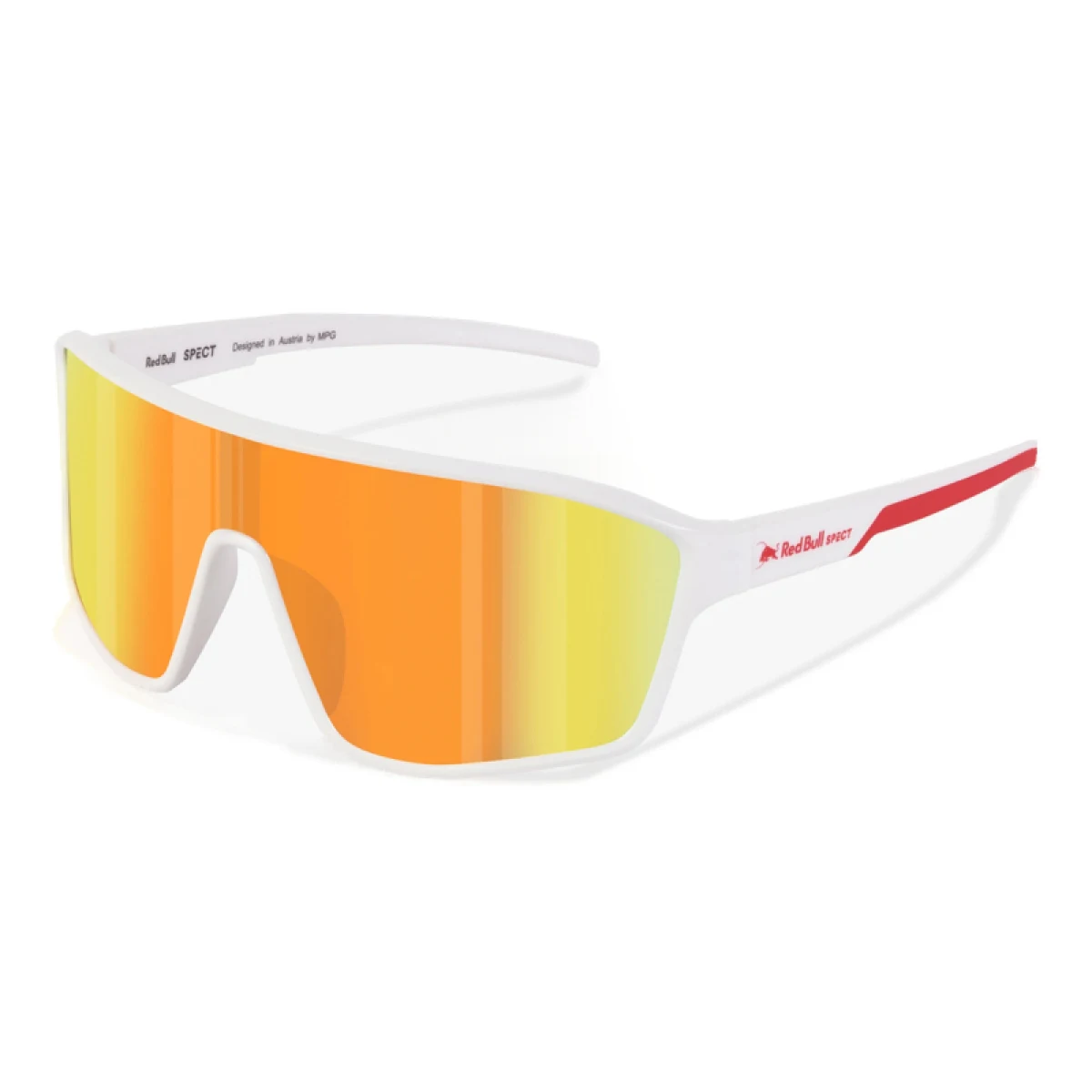 Sluneční brýle RED BULL SPECT DAFT-002, white, brown with red revo, CAT 3, 137-130 · záber 2