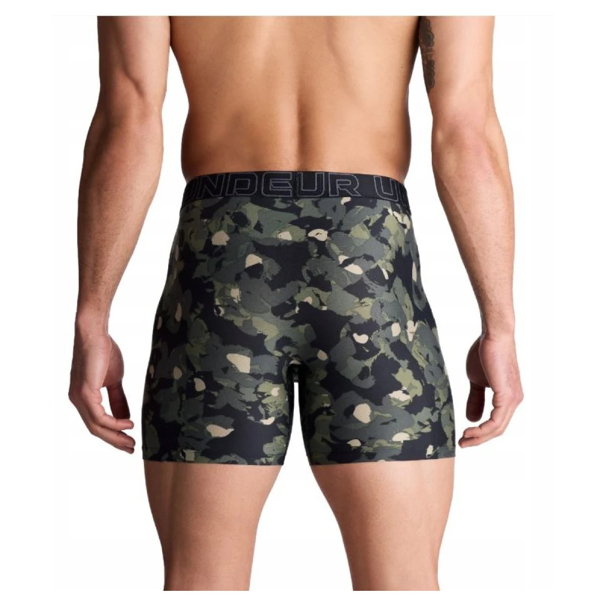 Pánské boxerky UNDER ARMOUR 3 PACK-Perf Tech Nov 6 inch-MARINE OD GREEN · záber 3