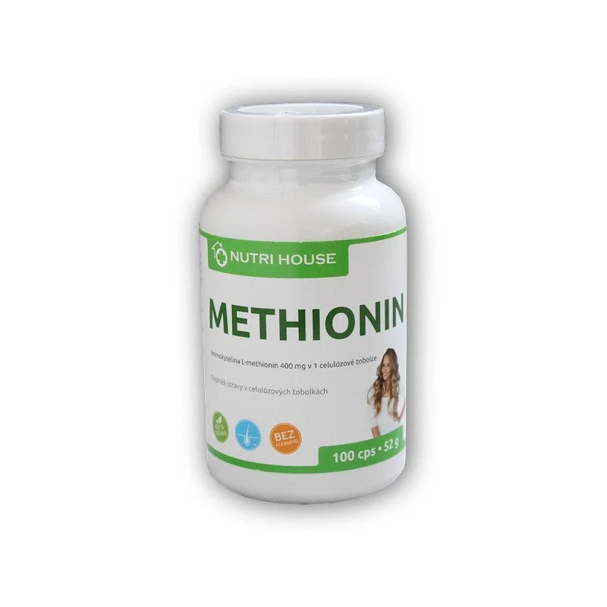 Nutri House L-Methionin 400mg 100 kapslí · záber 1