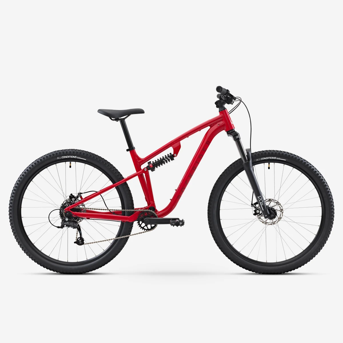 ROCKRIDER Horský bicykel EXPL 100 S 29" hliníkový rám červený M (165-174 cm) · záber 1