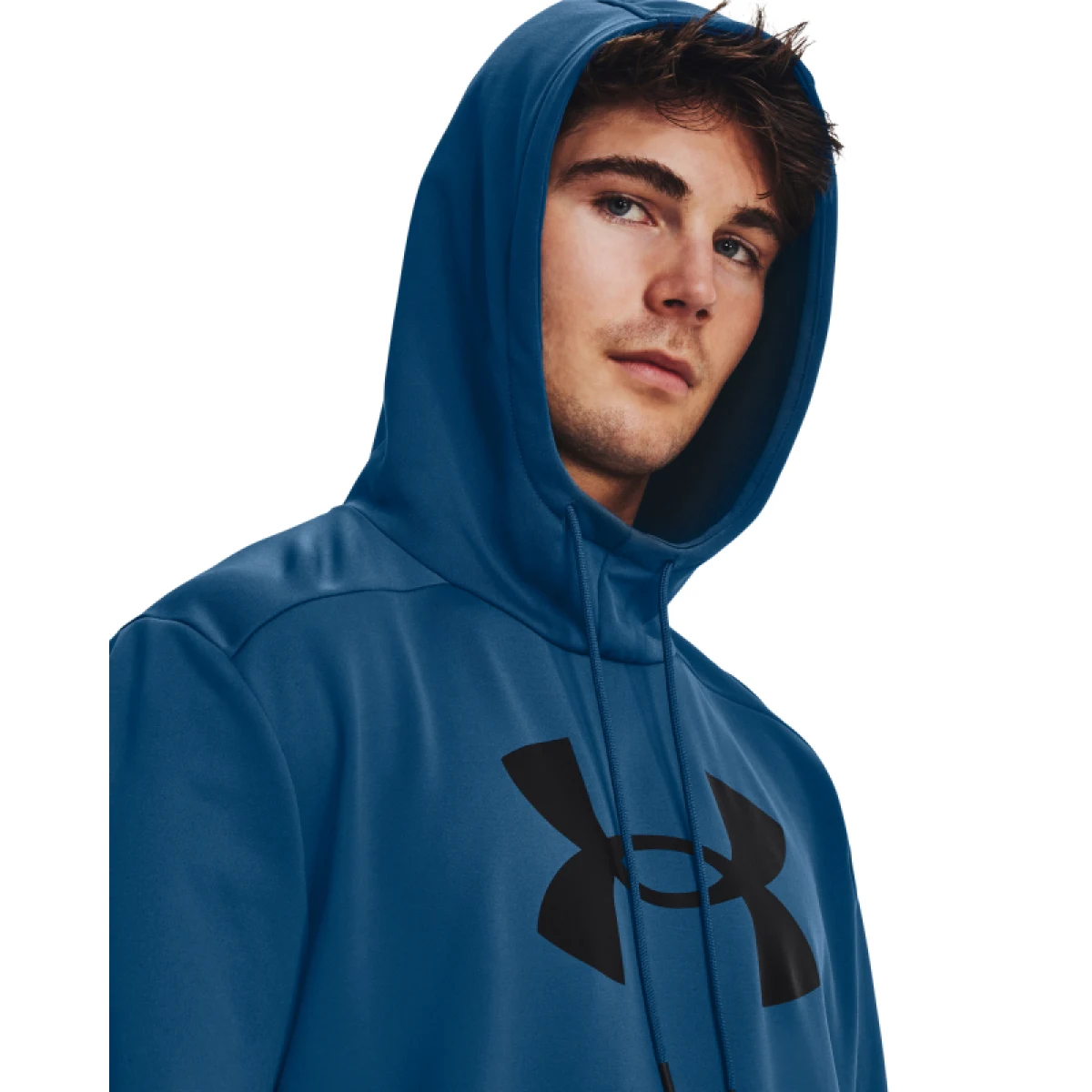 Pánská zateplená tréninková mikina s kapucí UNDER ARMOUR UA Armour Fleece Big Logo HD-BLU · záber 2