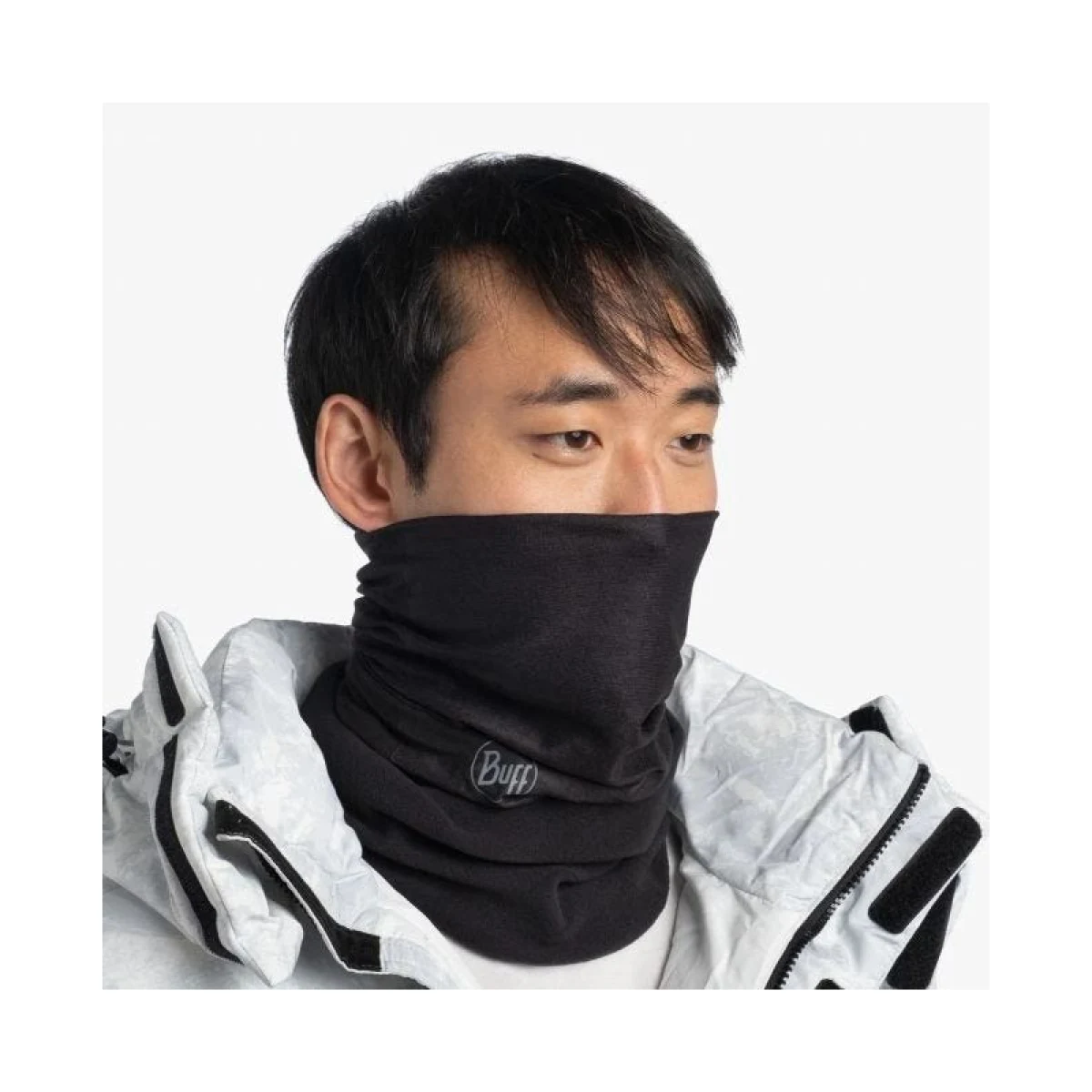 Multifunkčná šatka BUFF POLAR SOLID BLACK · záber 3