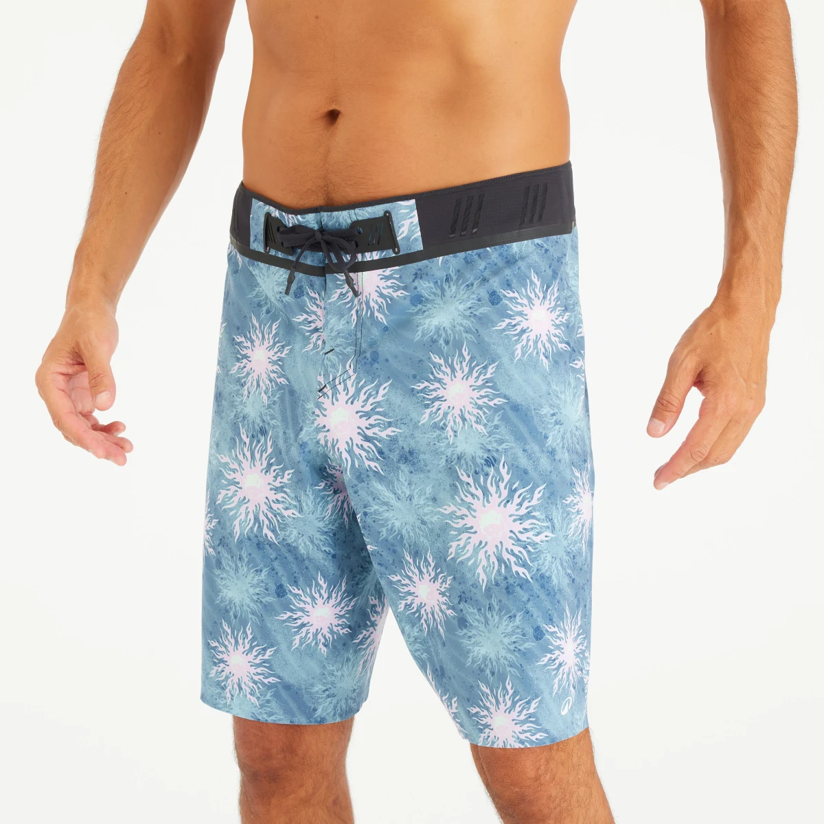 DECATHLON Pánske dlhé boardové šortky 900 Morpho Yingyang modré S · záber 1