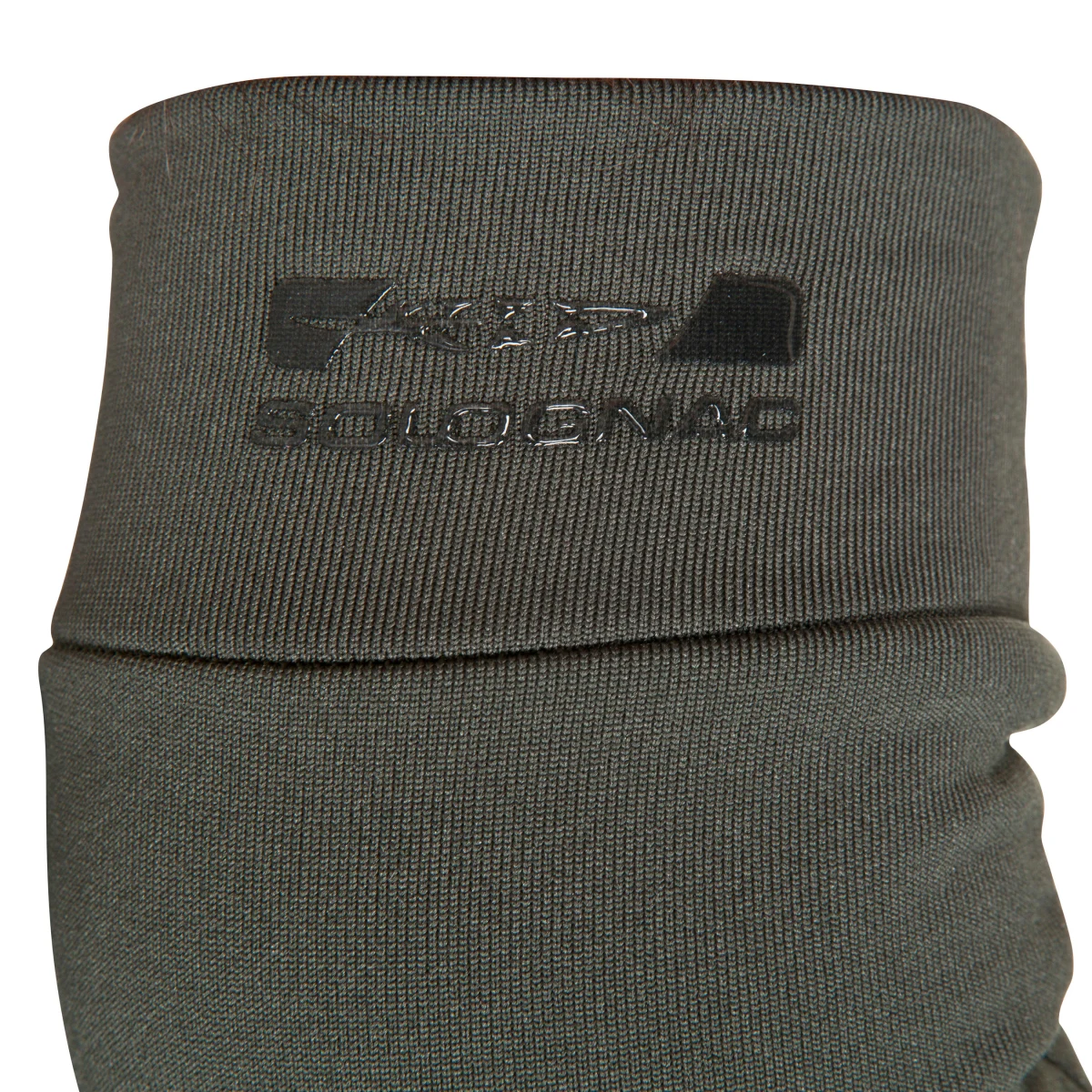 SOLOGNAC Poľovnícke spodné rukavice 100 olivovo-čierne XS-S · záber 2