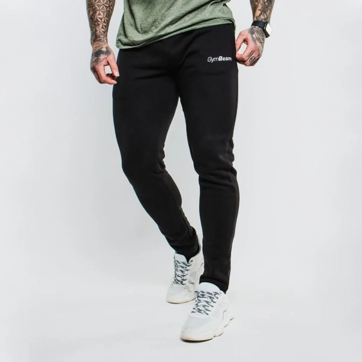 GymBeam Tepláky Slimfit Grey S · záber 1