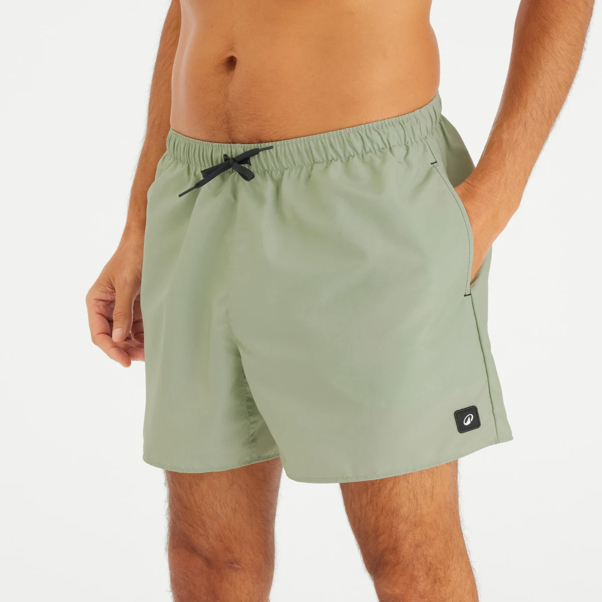 DECATHLON Pánske boardové šortky s vreckami Hendaia kaki M · záber 1