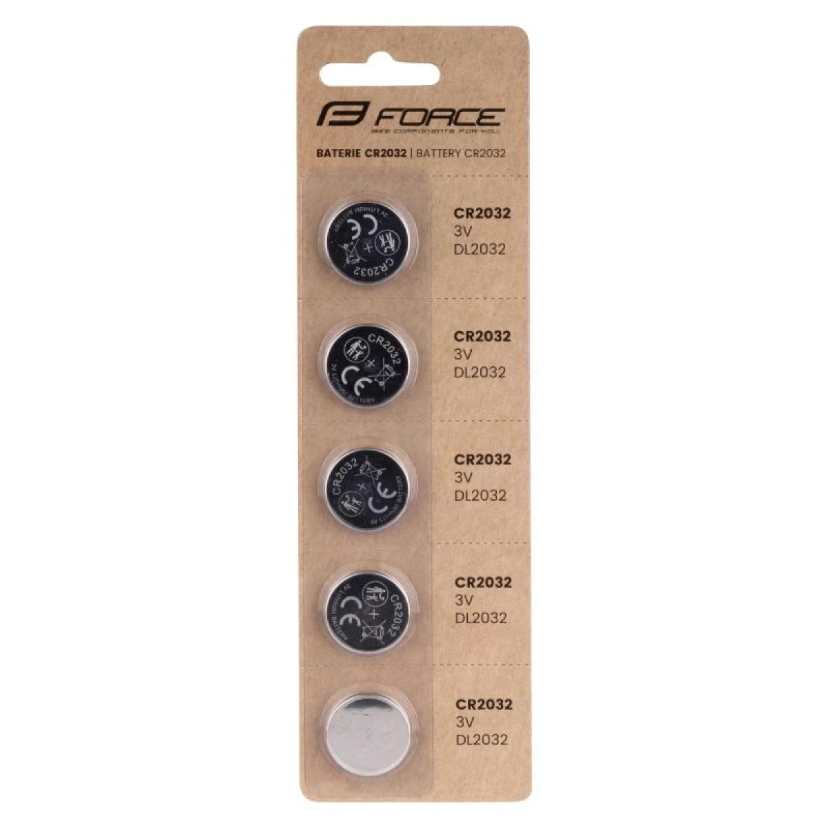 Force Baterie mincové CR2032 / 3V 1 x 5 ks · záber 1