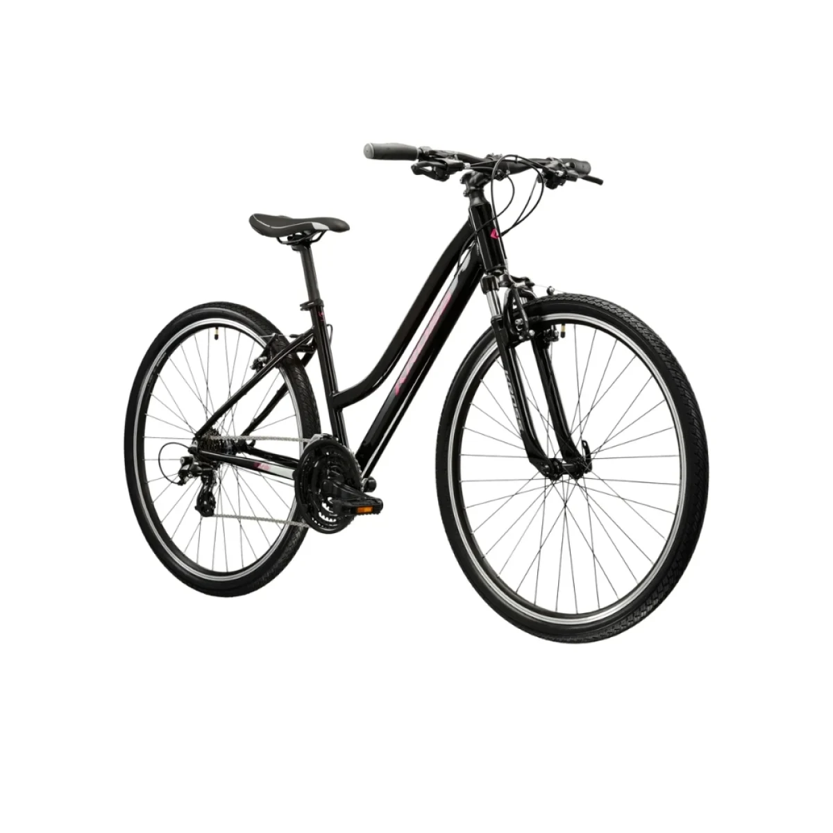 Kross Evado 2.0 28" - model 2025 čierna / ružová / lesk - L (19", 168-180 cm) · záber 2