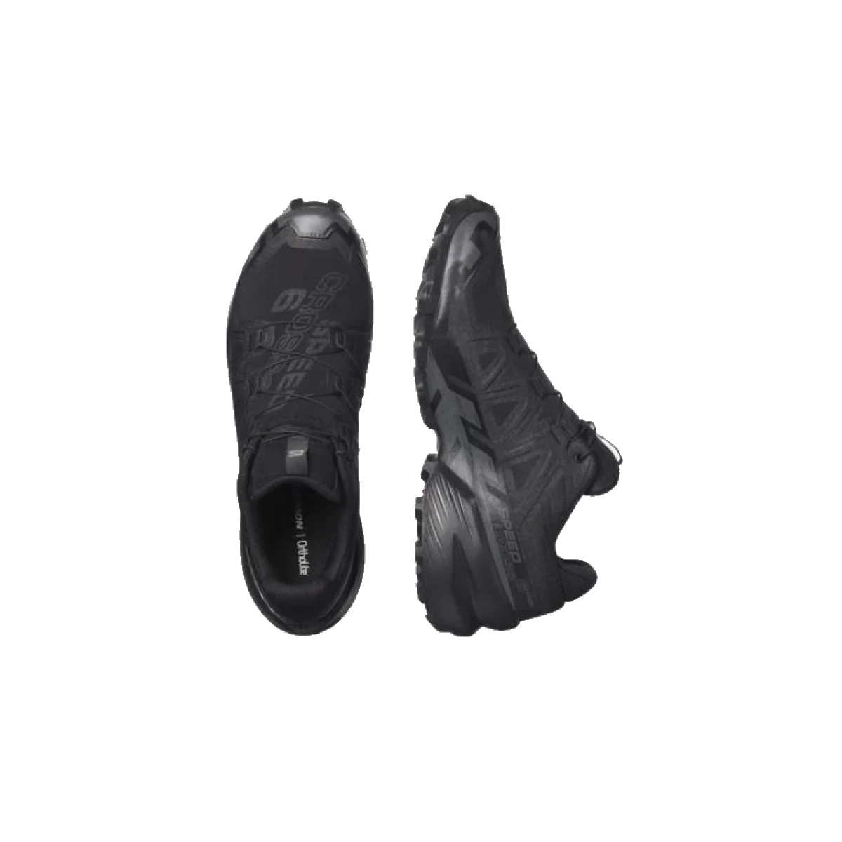 Pánská běžecká trailová obuv SALOMON Speedcross 6 Wide M black black phantom · záber 4