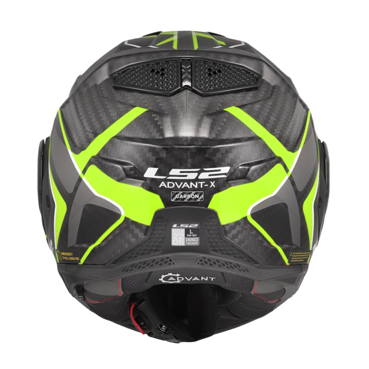 LS2 FF901 Advant X C Future II H-V Yellow XL (61-62) - Veľkosť: XL (61-62) · záber 4