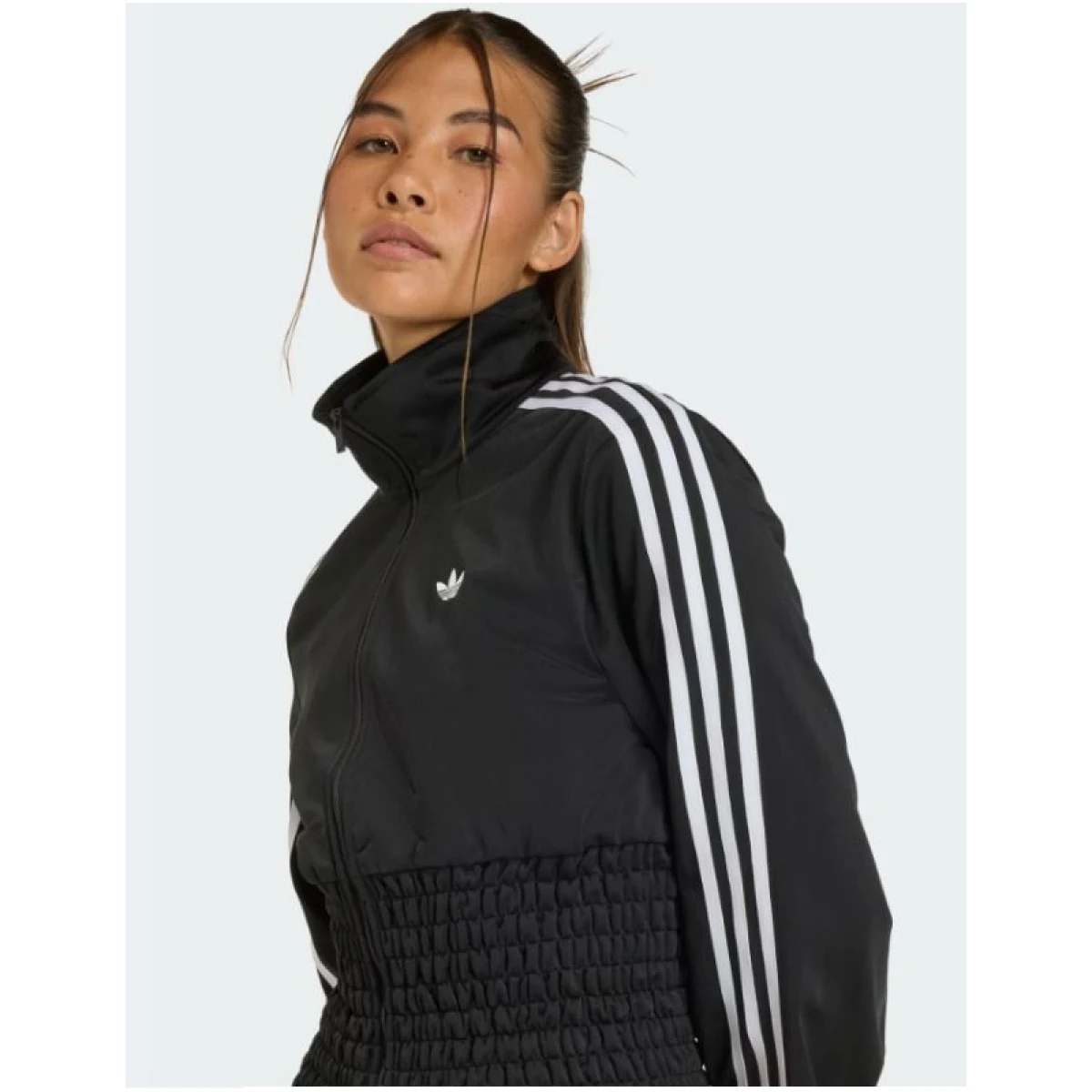 Dámska mikina so zipsom ADIDAS ORIGINALS SMOCKED FB TT BLACK · záber 4