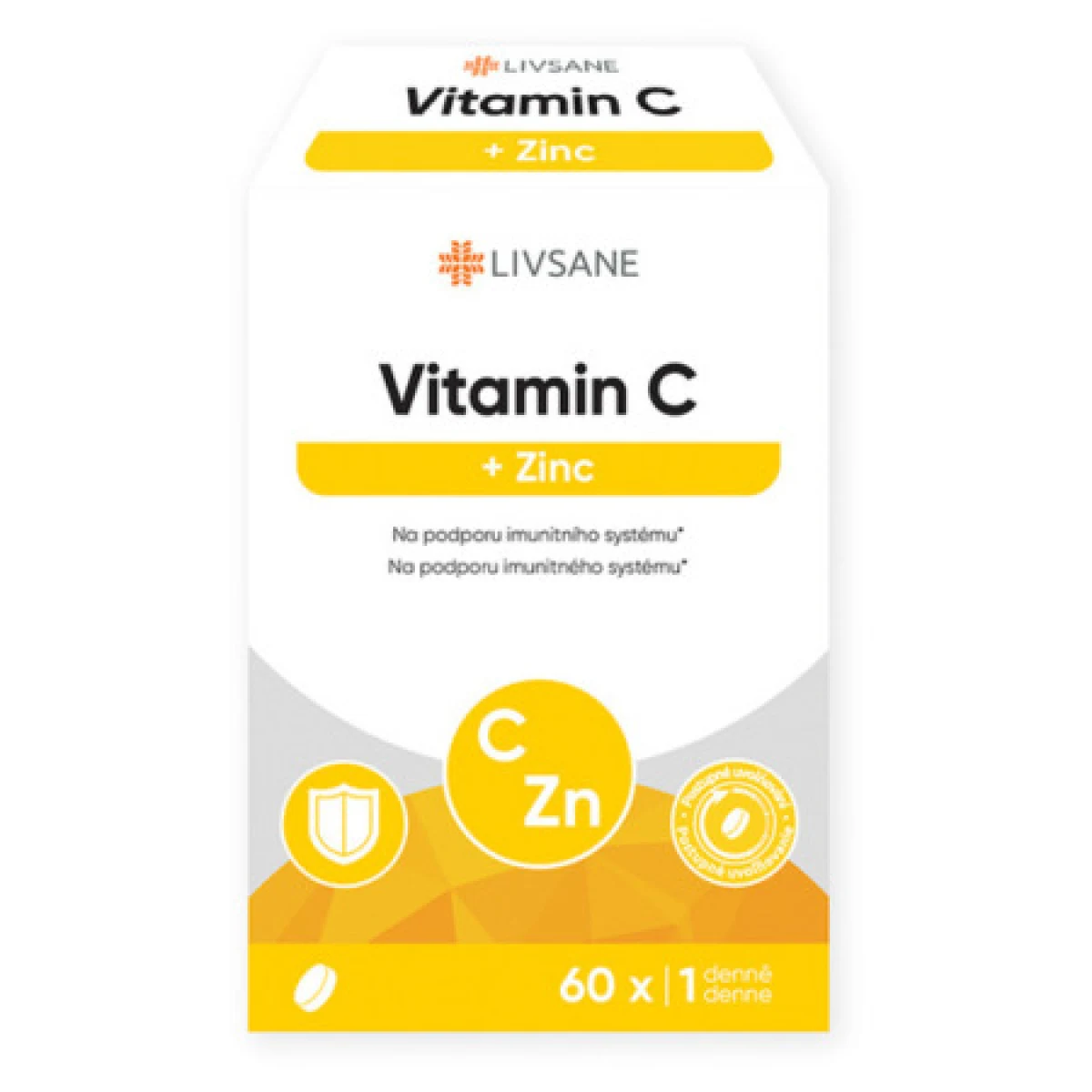 LIVSANE Vitamín C a zinok 60 tabliet · záber 1