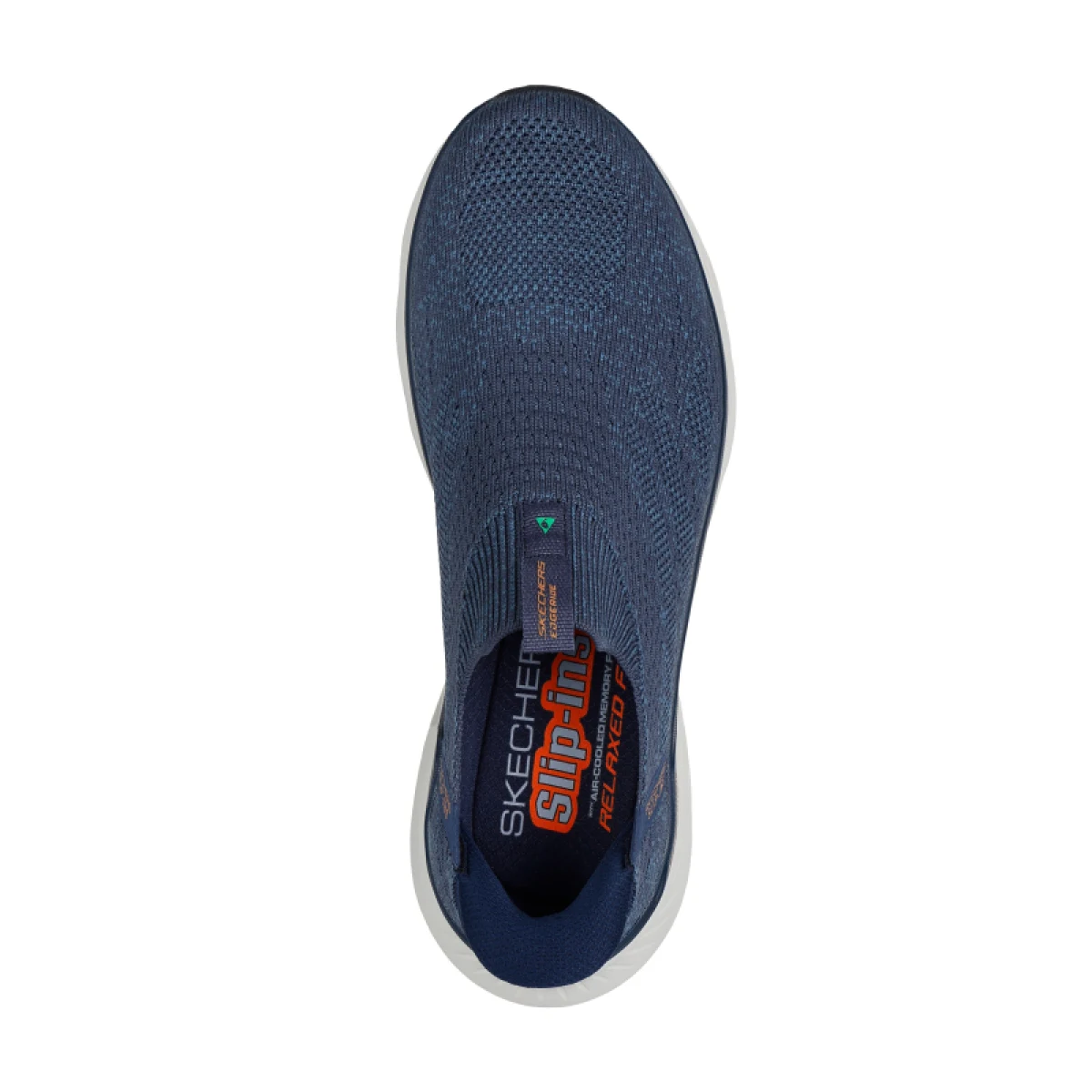 Pánská rekreační obuv SKECHERS Relaxed Fit Edgeride Commissioner Slip-Ins M navy orange · záber 4
