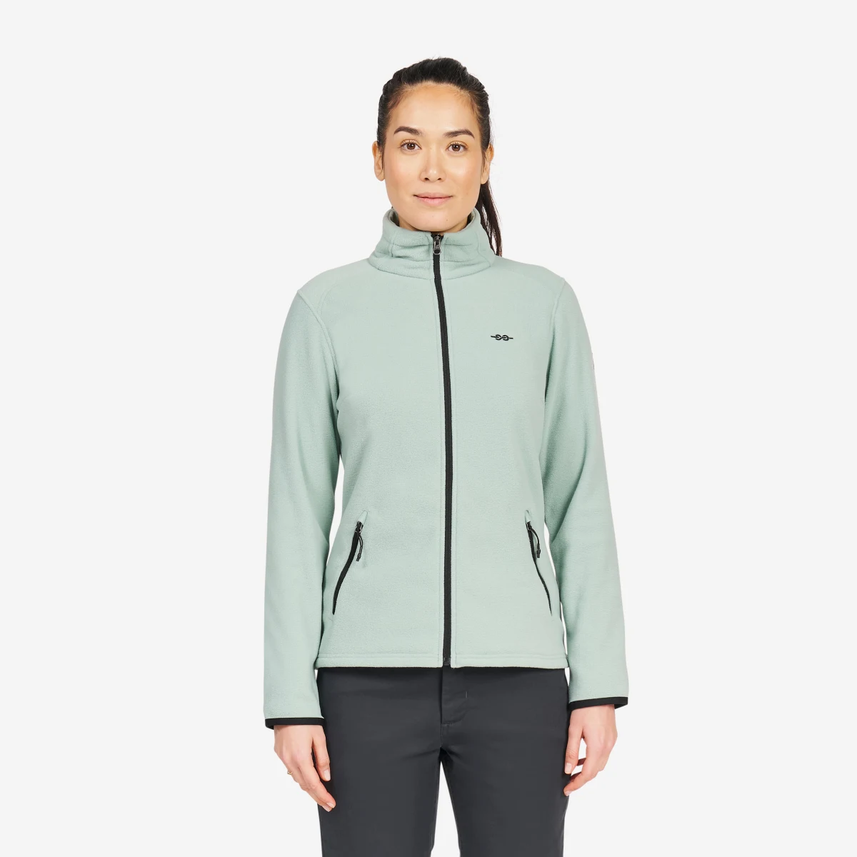 DECATHLON Dámska jachtárska mikina Sailing 100 kaki M · záber 1
