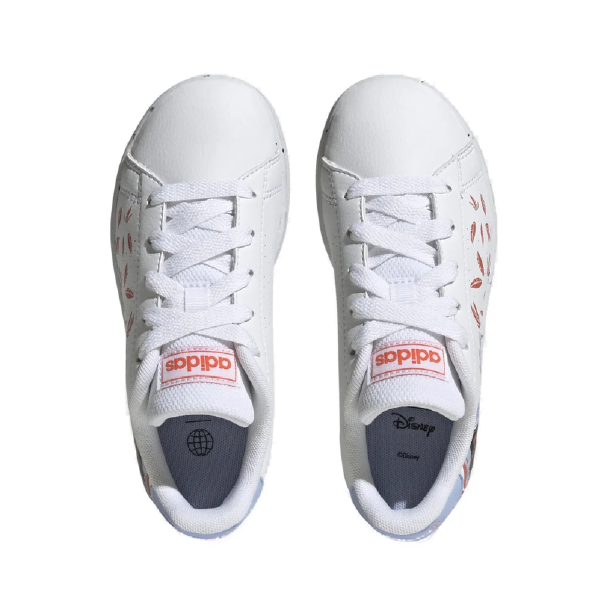 Lány szabadidőcipő ADIDAS Advantage Moana cloud white semi impact orange blue dawn · záber 5
